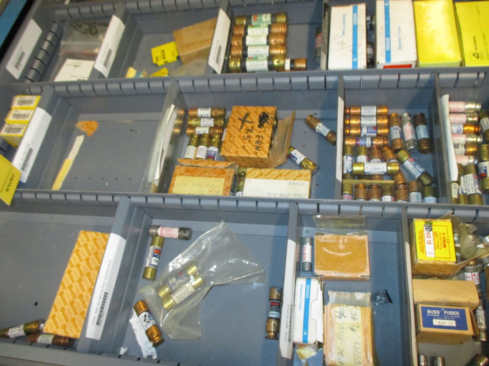 CONTENTS OF CABINET INCLUDING FUSES & EDWARDS PARTS DOOR CLOSERS 1320 Production Road, Fort Wayne, - Image 2 of 8