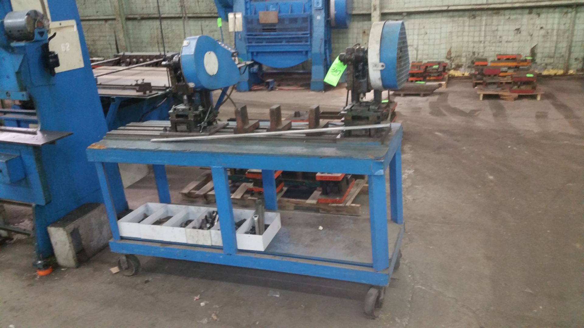 (2) ALVAFALLEN M#    B; 2-TON PRESS (INCLUDES CART & TOOLING)