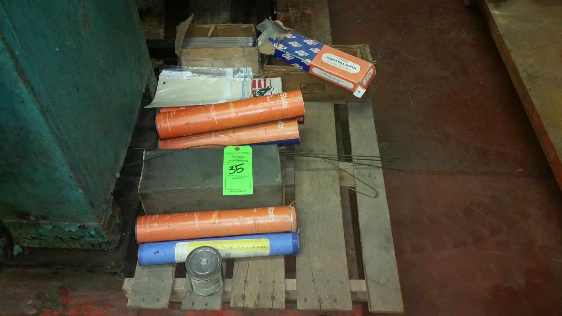 PALLET OF WELDING RODS