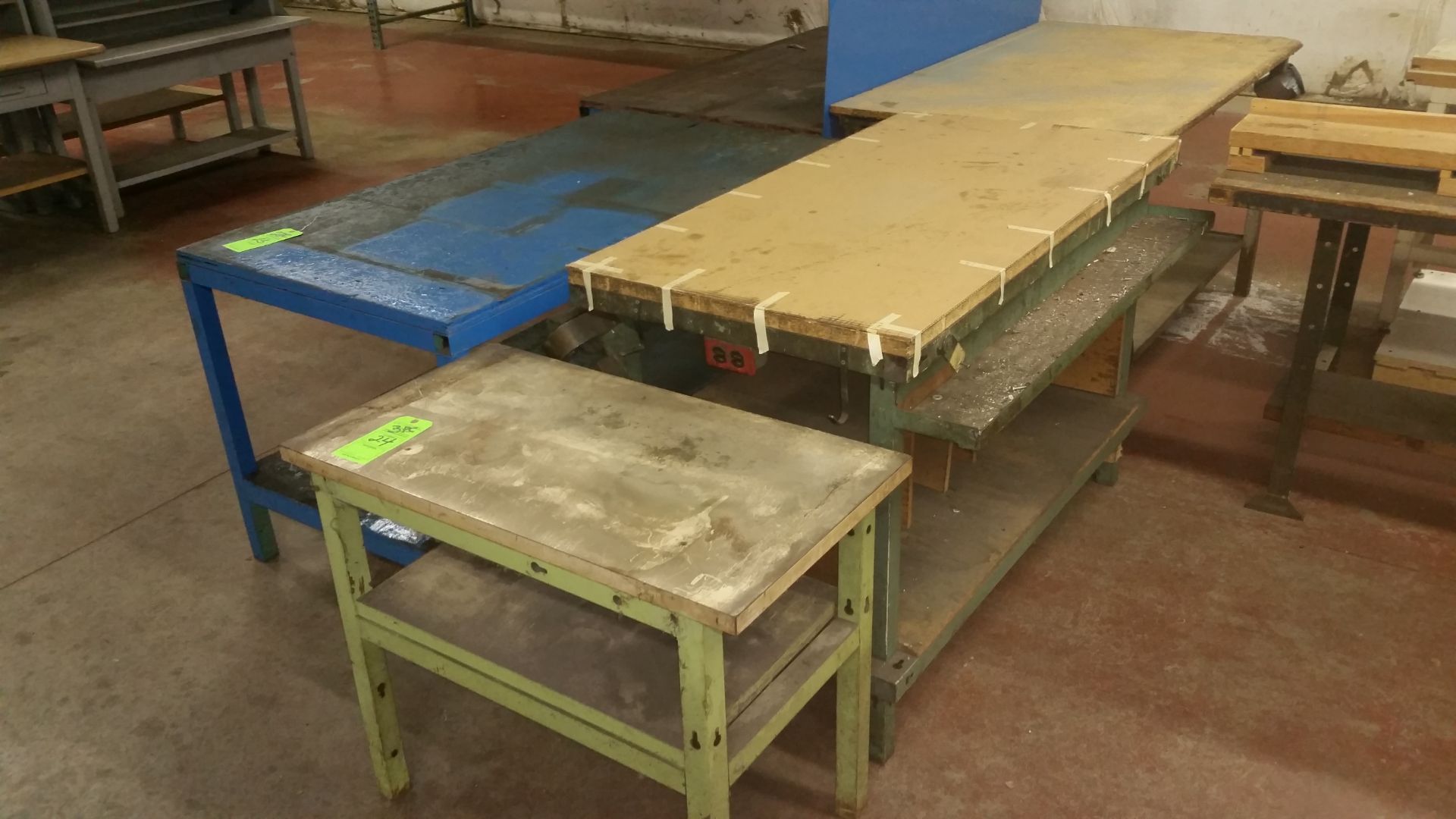 (3) WORK BENCHES/TABLES