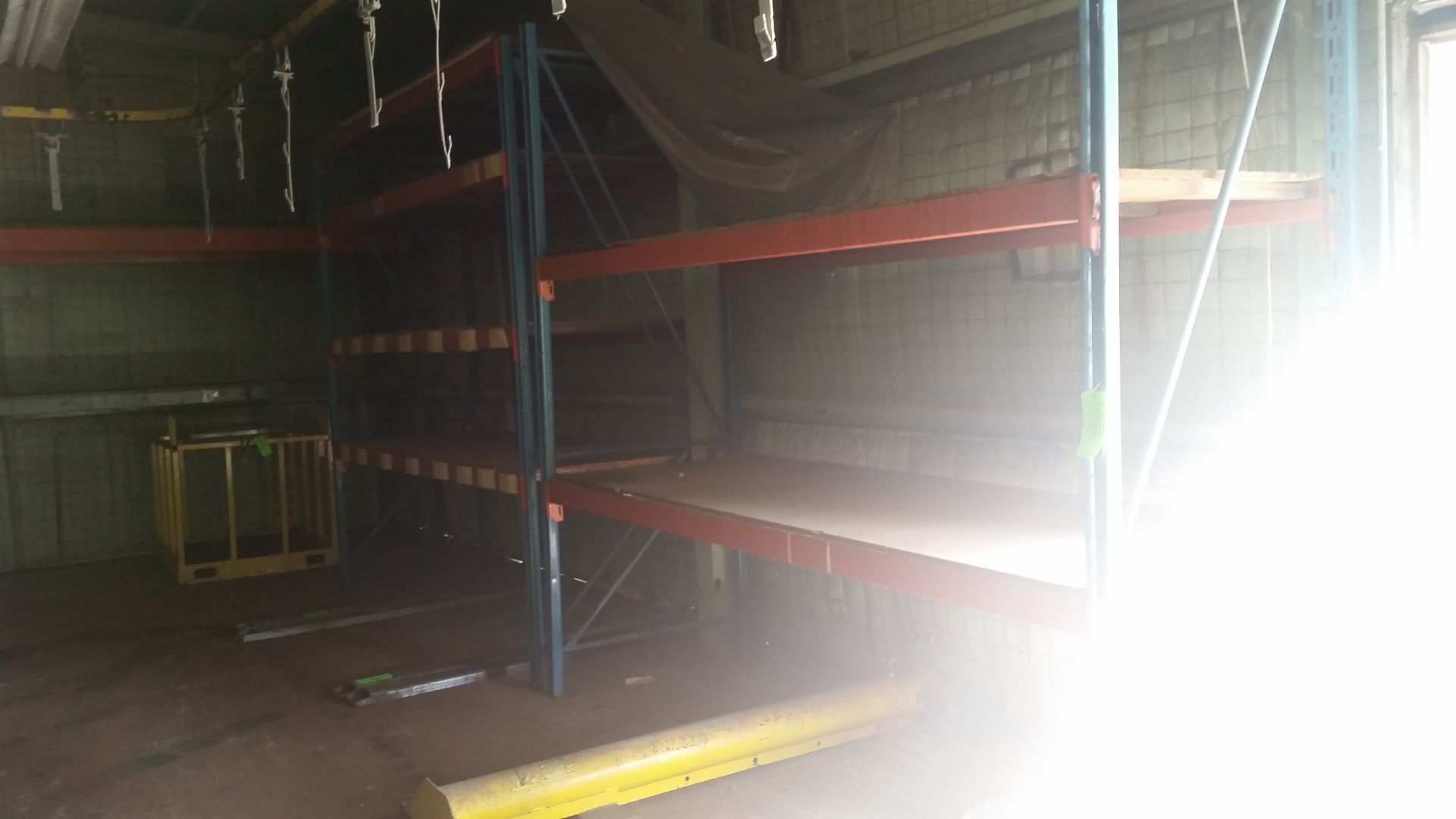 PALLET RACKING; (4) UPRIGHTS; 10' X 42"; (12) CROSSBARS 10'