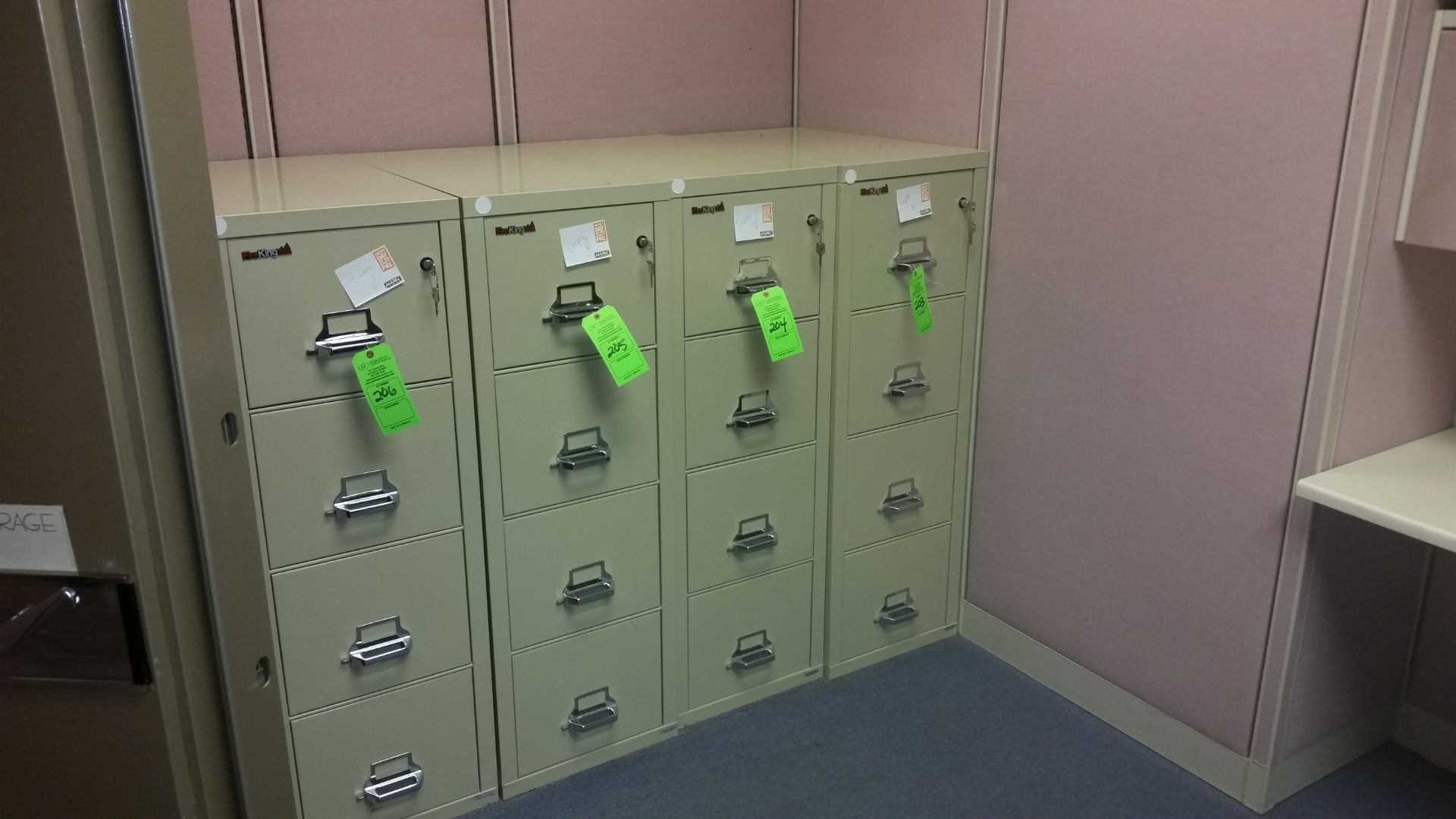 4-DRAWER FIREKING FIRESAFE FILE CABINET