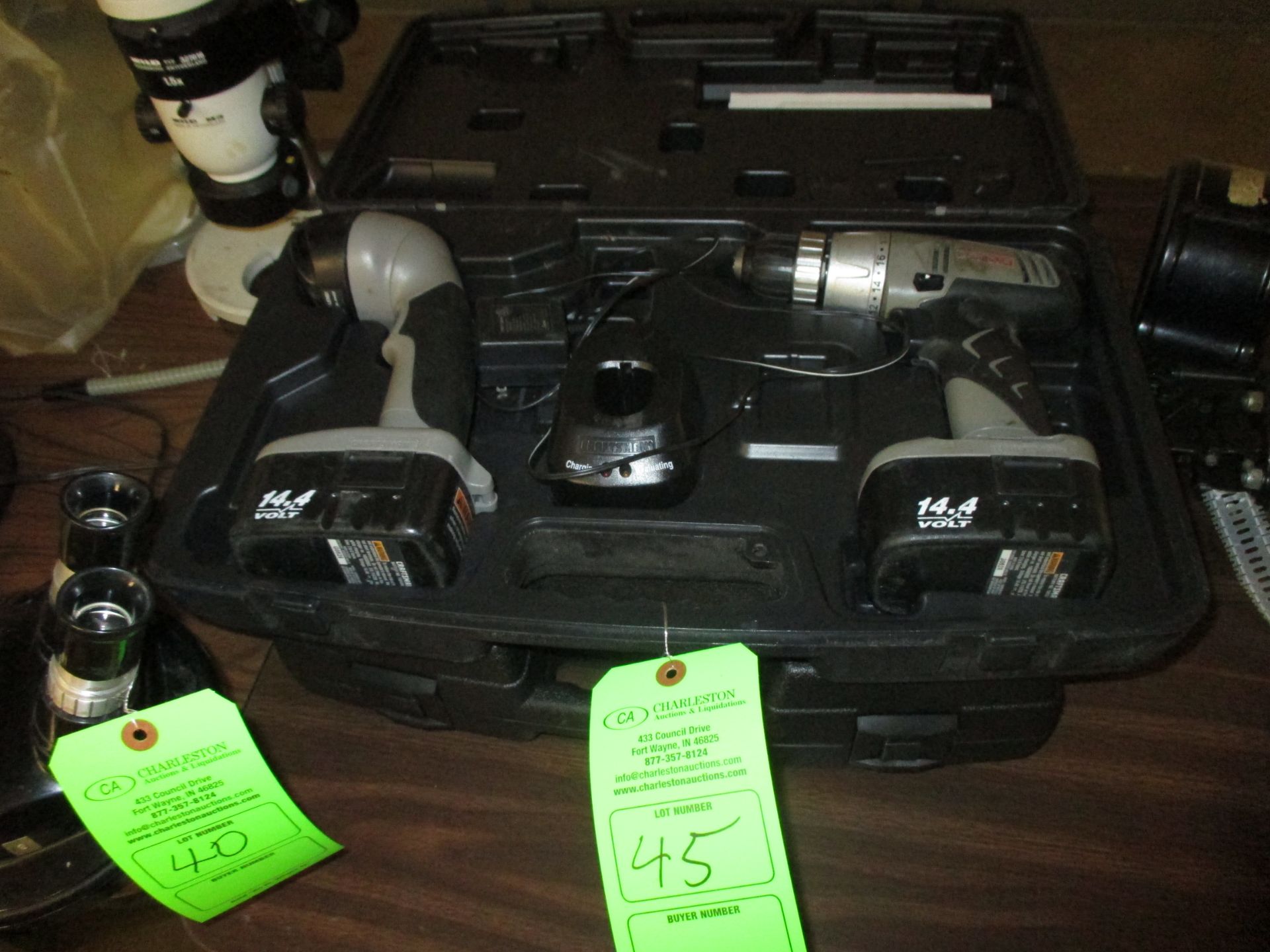 (2) CRAFTSMAN CORDLESS DRILLS (Multiple locations. Please see full description)