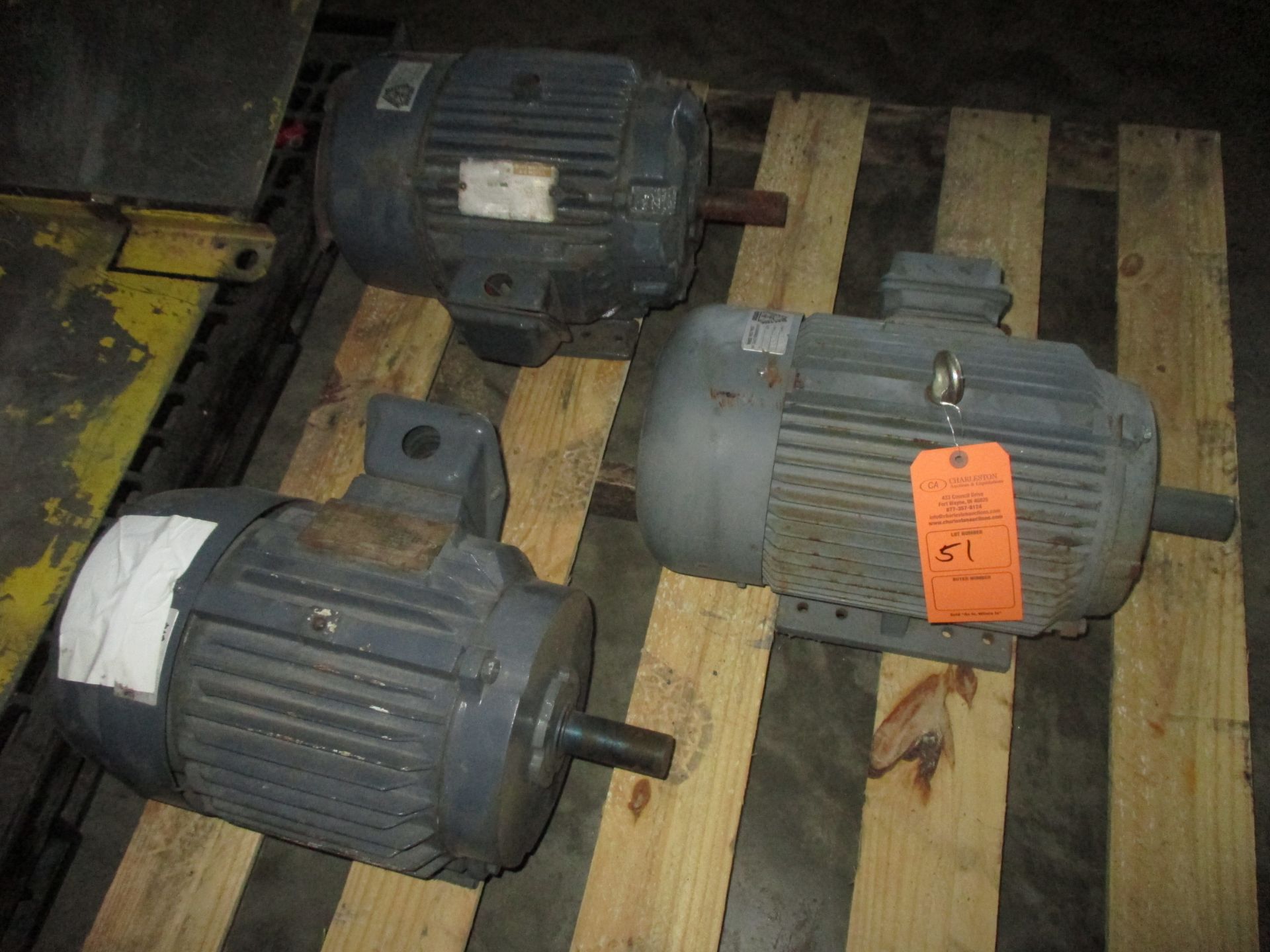 (3) AC ELECTRIC MOTORS; 5HP 60HZ; 3PH; 1170RPM(LOCATED AT 7939 BOWLING GREEN RD, CANEYVILLE, KY