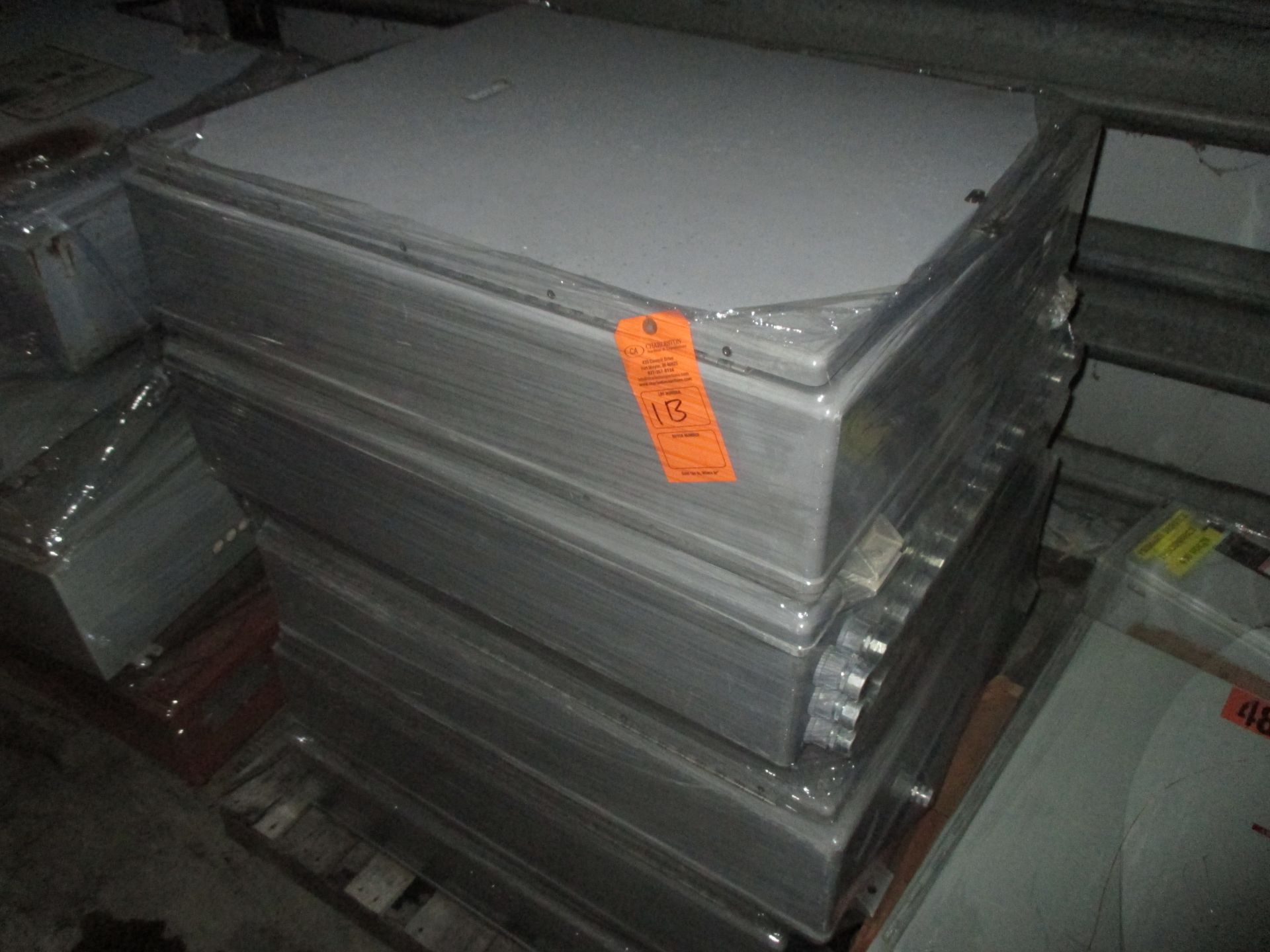 PALLET OF CONTROL BOXES(LOCATED AT 7939 BOWLING GREEN RD, CANEYVILLE, KY 42721)