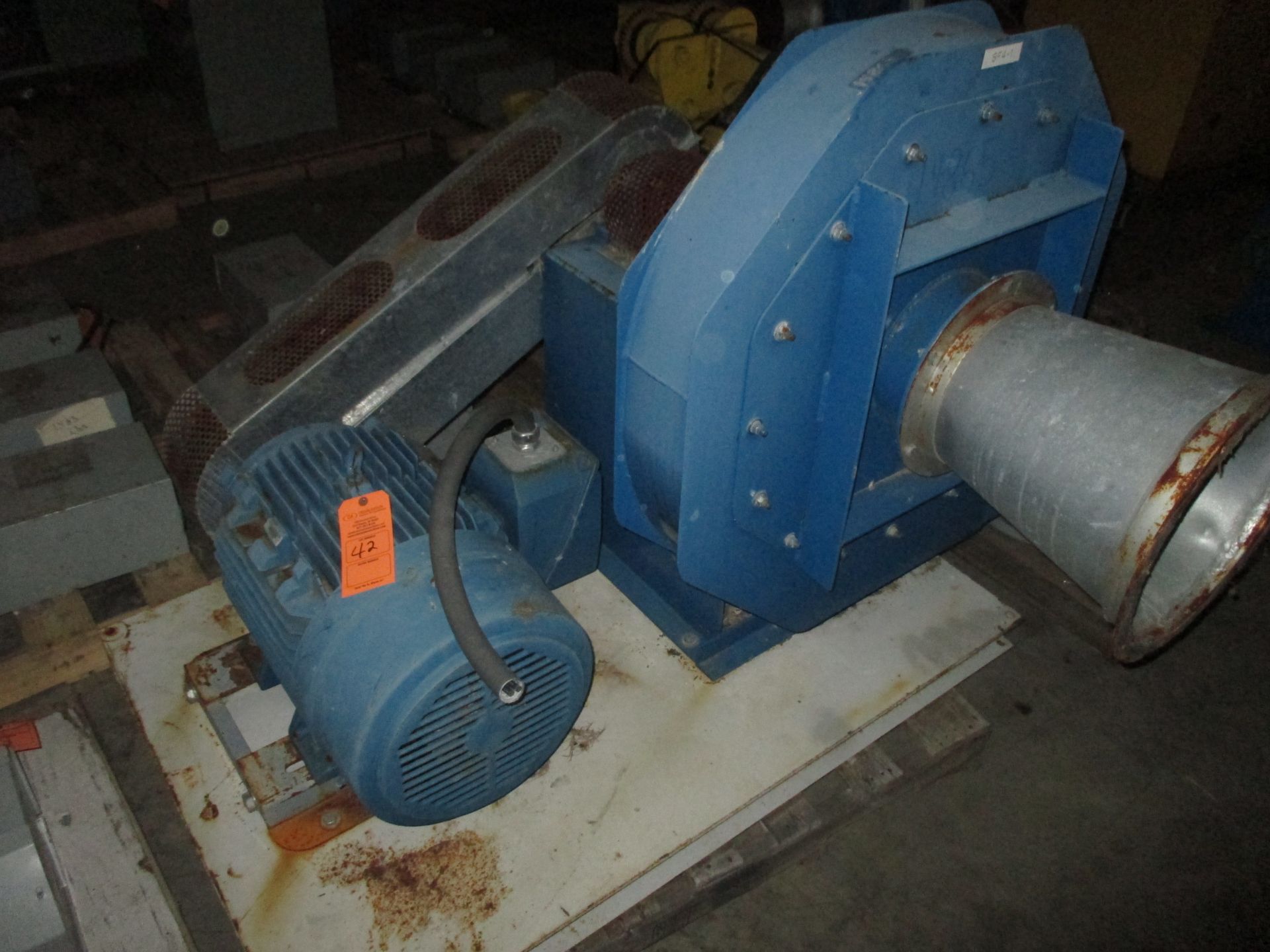 AMERICAN FAN COMPANY BLOWER 3500 MAX RPM W/SIEMENS ELECTRIC MOTOR; 40HP 29;48KW; 342 TS FRAME; 3