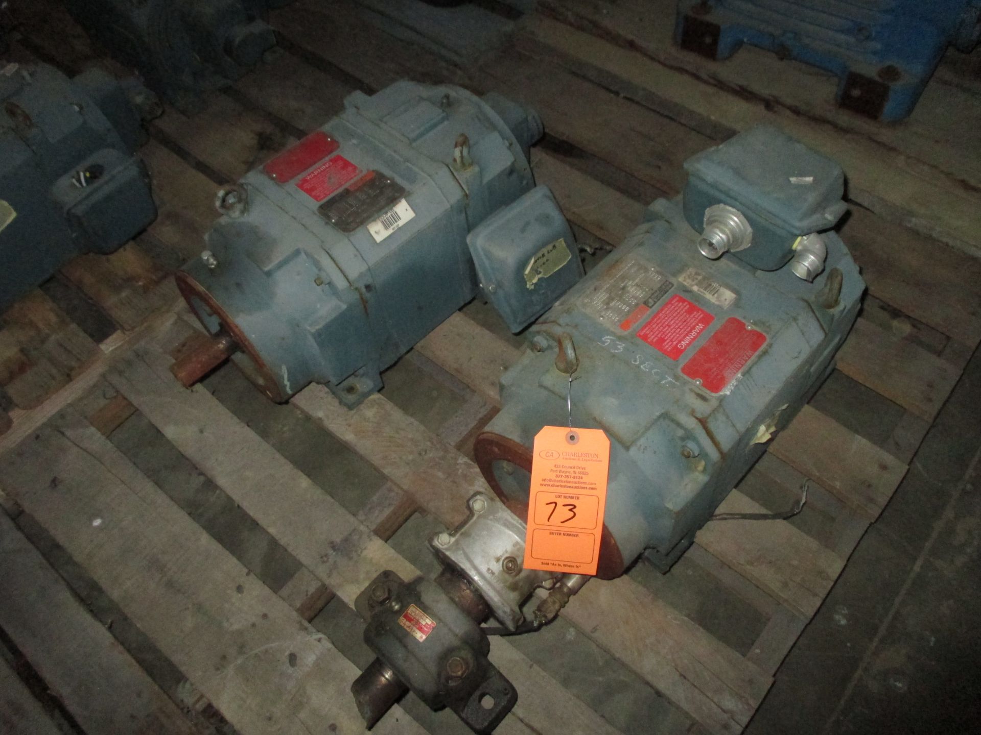 (2) RELIANCE ELECTRIC RPMAC ELECTRIC MOTORS; 5HP; 1760 RPM; 8.9 AMP; 400 VOLT; 60HZ(LOCATED AT