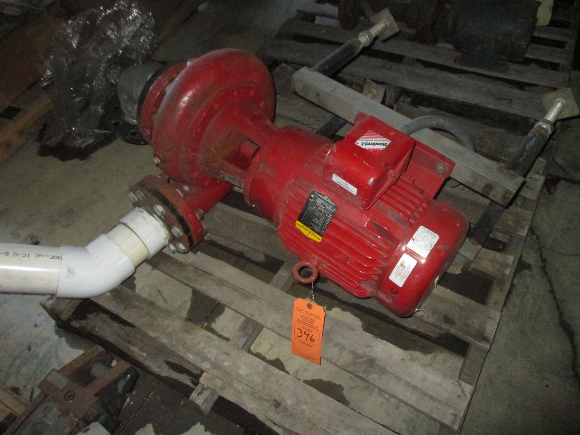 PUMP W/ BALDOR CAT # JPM 2333T; 15 HP; 254JP FRAME; 1760 RPM(LOCATED AT 7939 BOWLING GREEN RD,