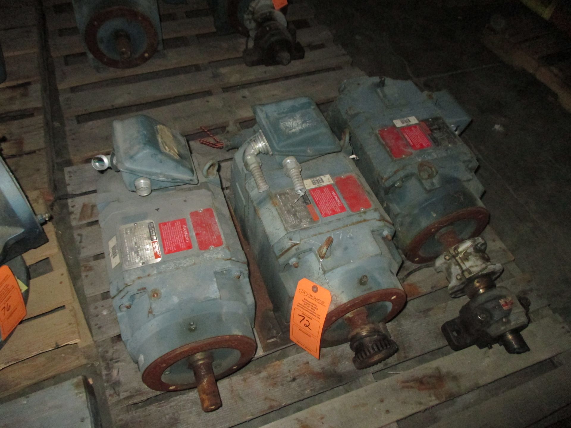(3) RELIANCE ELECTRIC RPMAC ELECTRIC MOTORS; 5HP; 1760 RPM; 8.9 AMP; 400 VOLT; 60HZ(LOCATED AT