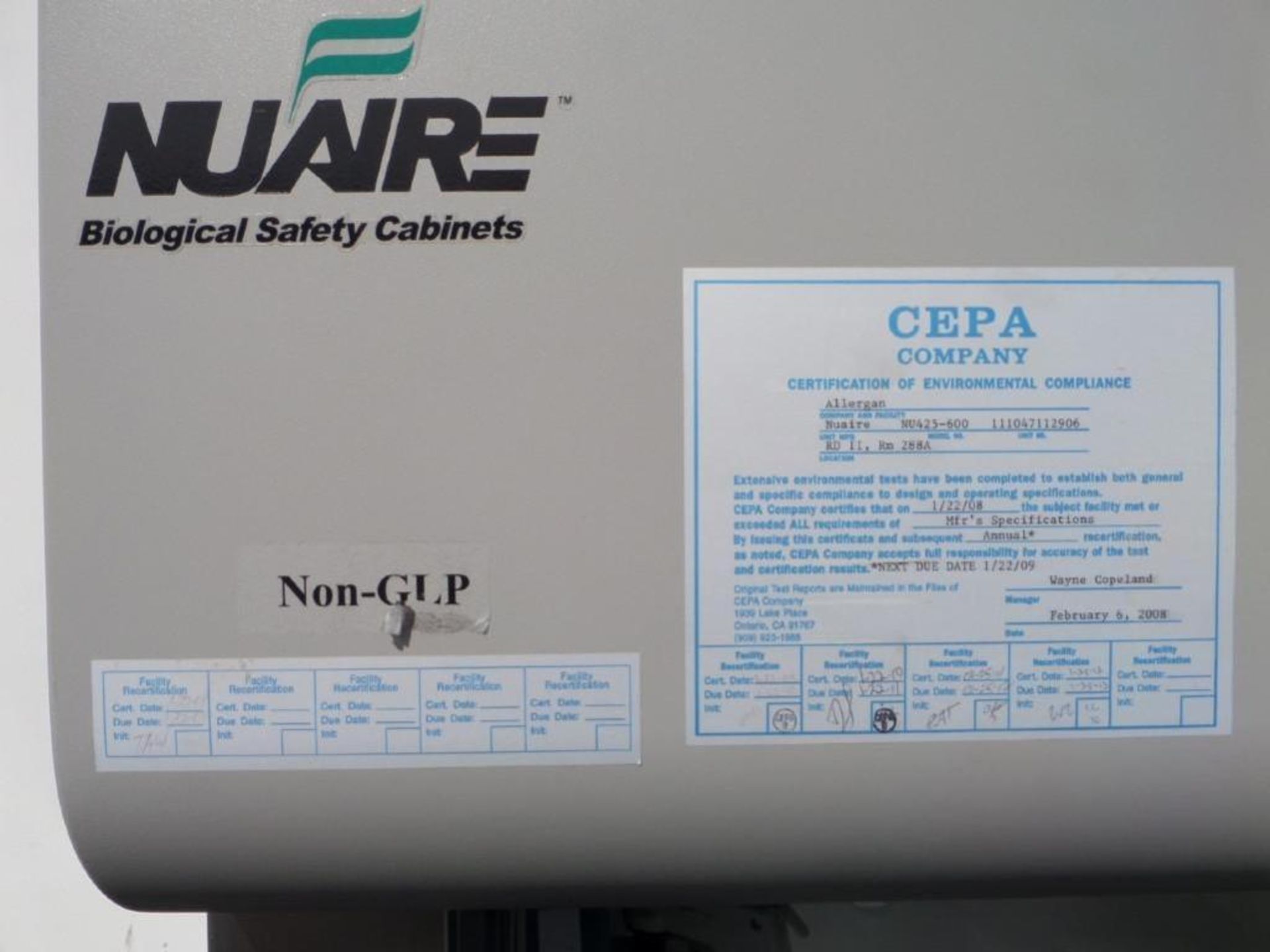 Nuaire Biological Safety Cabinet - Image 9 of 21