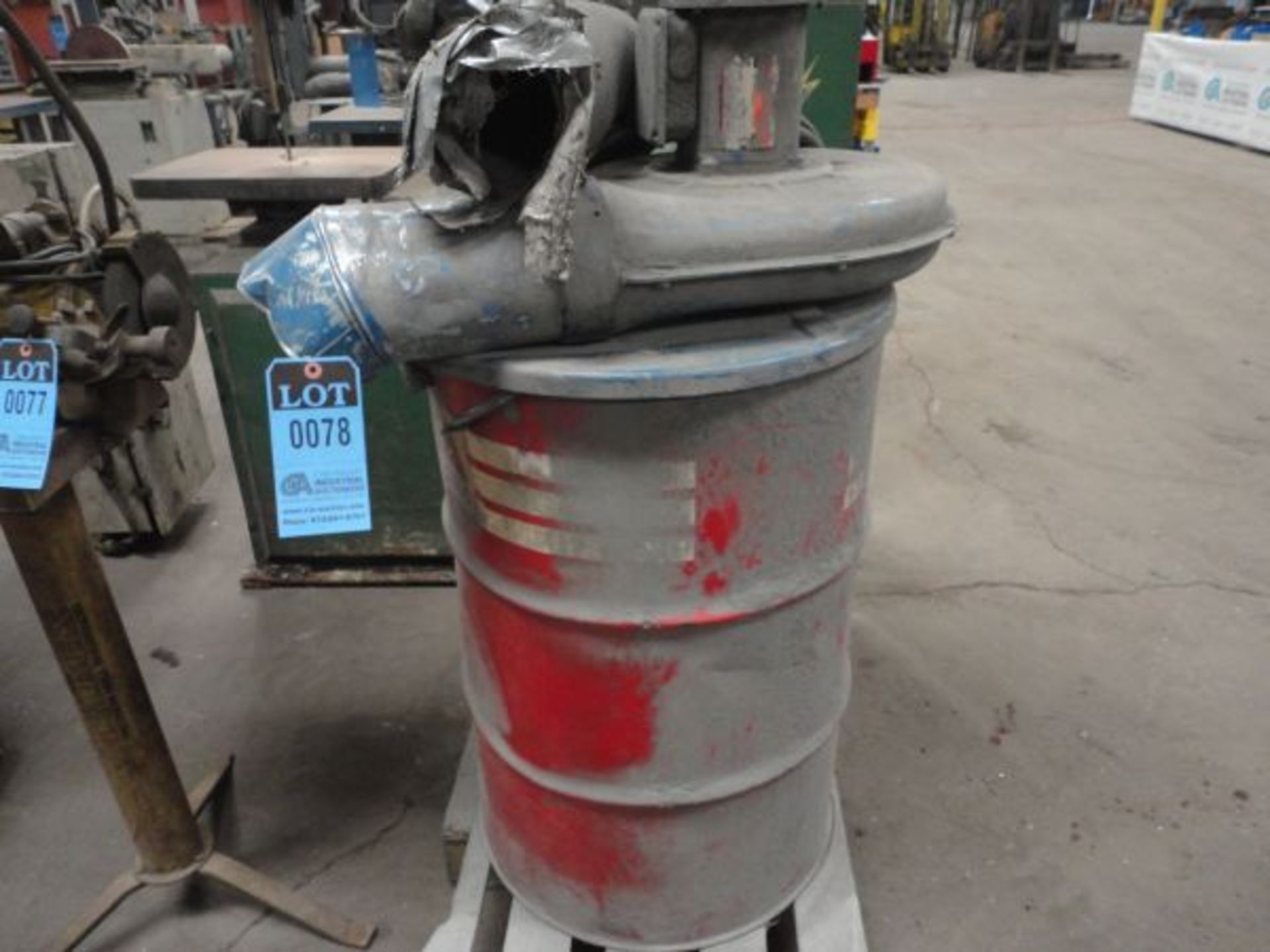 1 HP 55 GALLON DRUM ELECTRIC DUST COLLECTOR