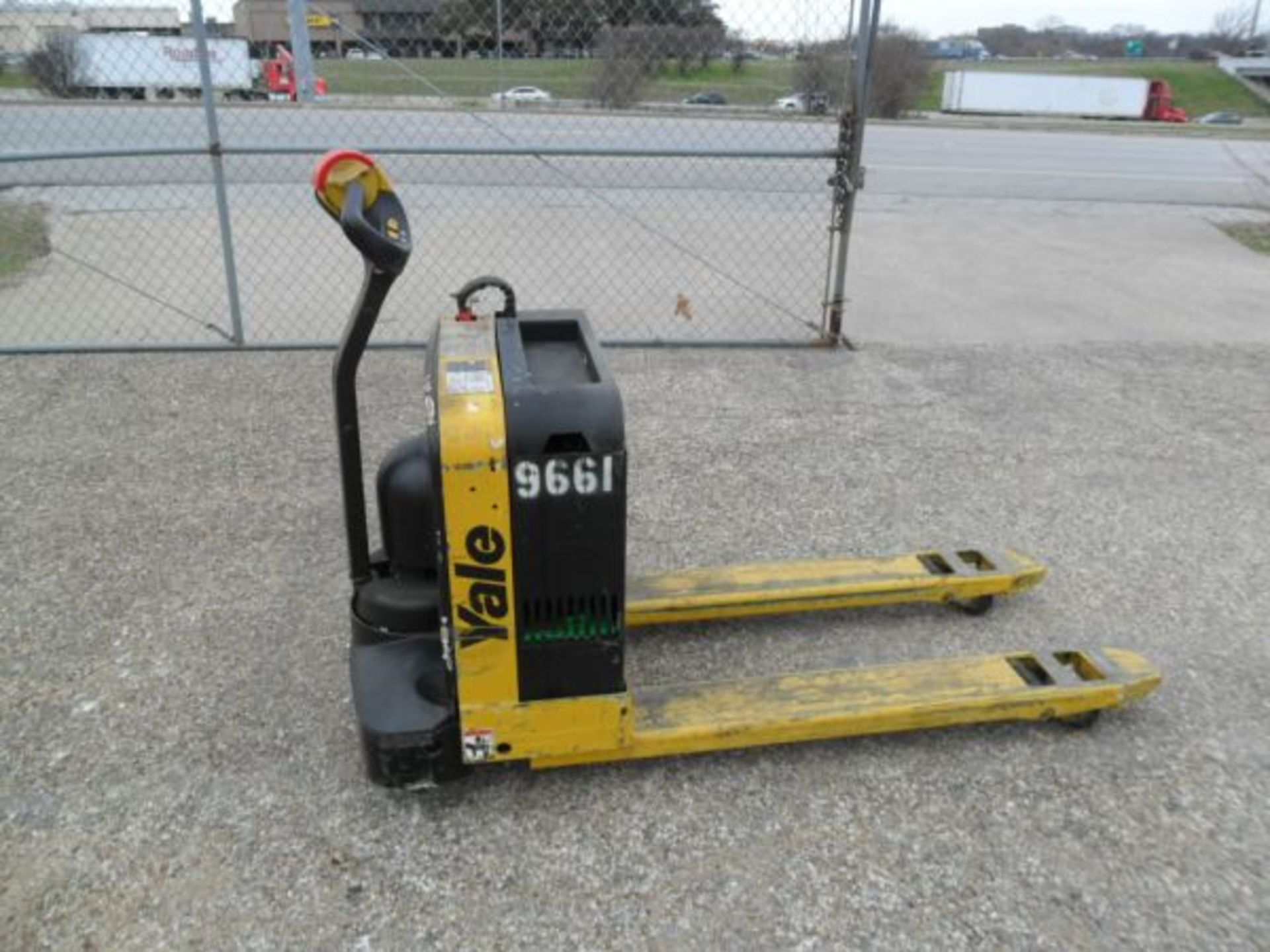 4,000 LB YALE MODEL MPB040-EN24T2748 WALK BEHIND ELECTRIC PALLET TRUCK; S/N B827N40451H, 48" FORKS, - Image 2 of 4