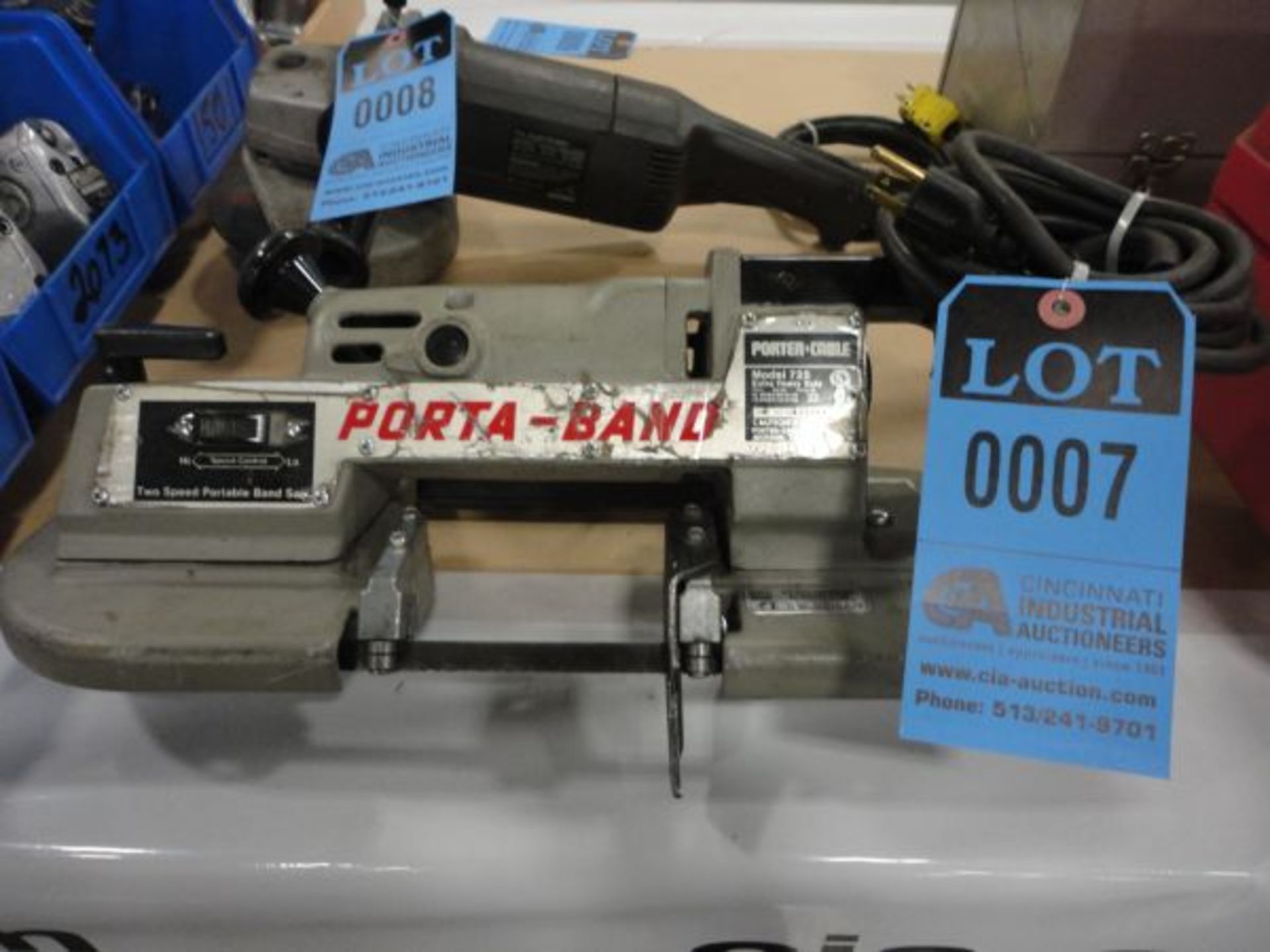 PORTER CABLE MODEL 725 XTRA H.D. PORTA-BAND SAW