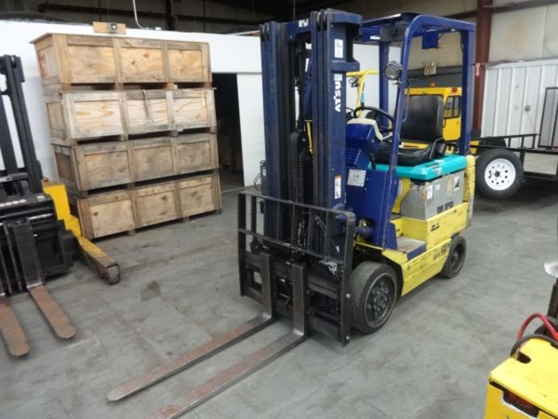 5,000 LB KOMATSU MODEL FB25SH-5 SIT-DOWN ELECTRIC LIFT TRUCK; S/N 731-6356587, 36-VOLT, 3-STAGE - Bild 4 aus 9