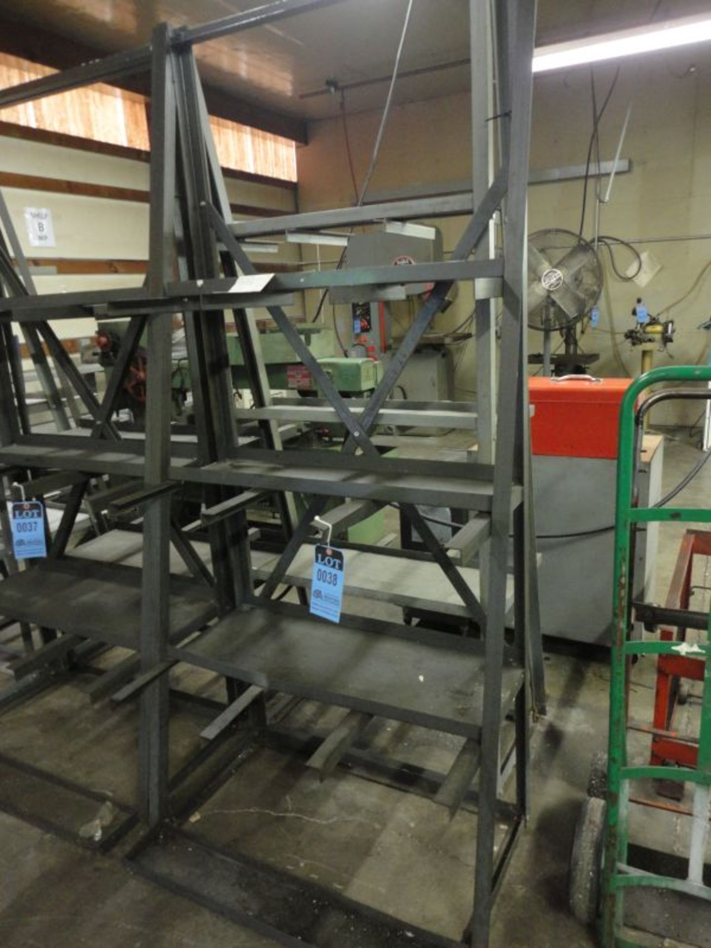 32" WIDE X 84" HIGH X 3,000 LB. CAPACITY MECO MODEL BSRV1-KD STEEL MULTI-LEVEL STOCK RACKS