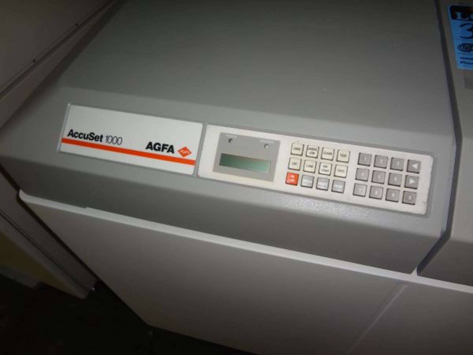 AGFA MODEL 02473 ACCUSET 1000 IMAGESETTER; S/N 970060 - Image 3 of 3