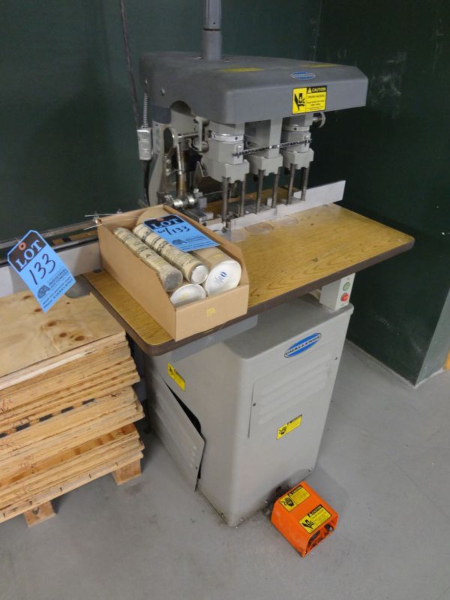 CHALLENGE MODEL EH-3A THREE SPINDLE PAPER DRILL; S/N 74898