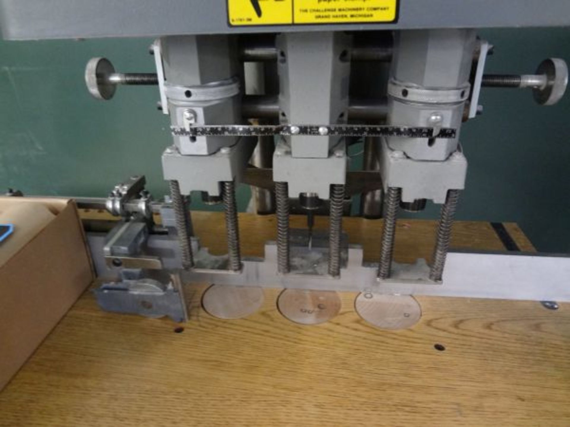 CHALLENGE MODEL EH-3A THREE SPINDLE PAPER DRILL; S/N 74898 - Image 4 of 5