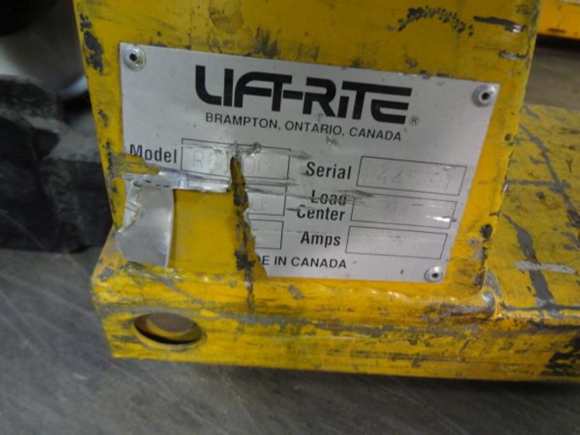 3,000 LB. LIFT-RITE ERGO-LIFT SCISSOR TYPE PALLET JACK - Image 2 of 2