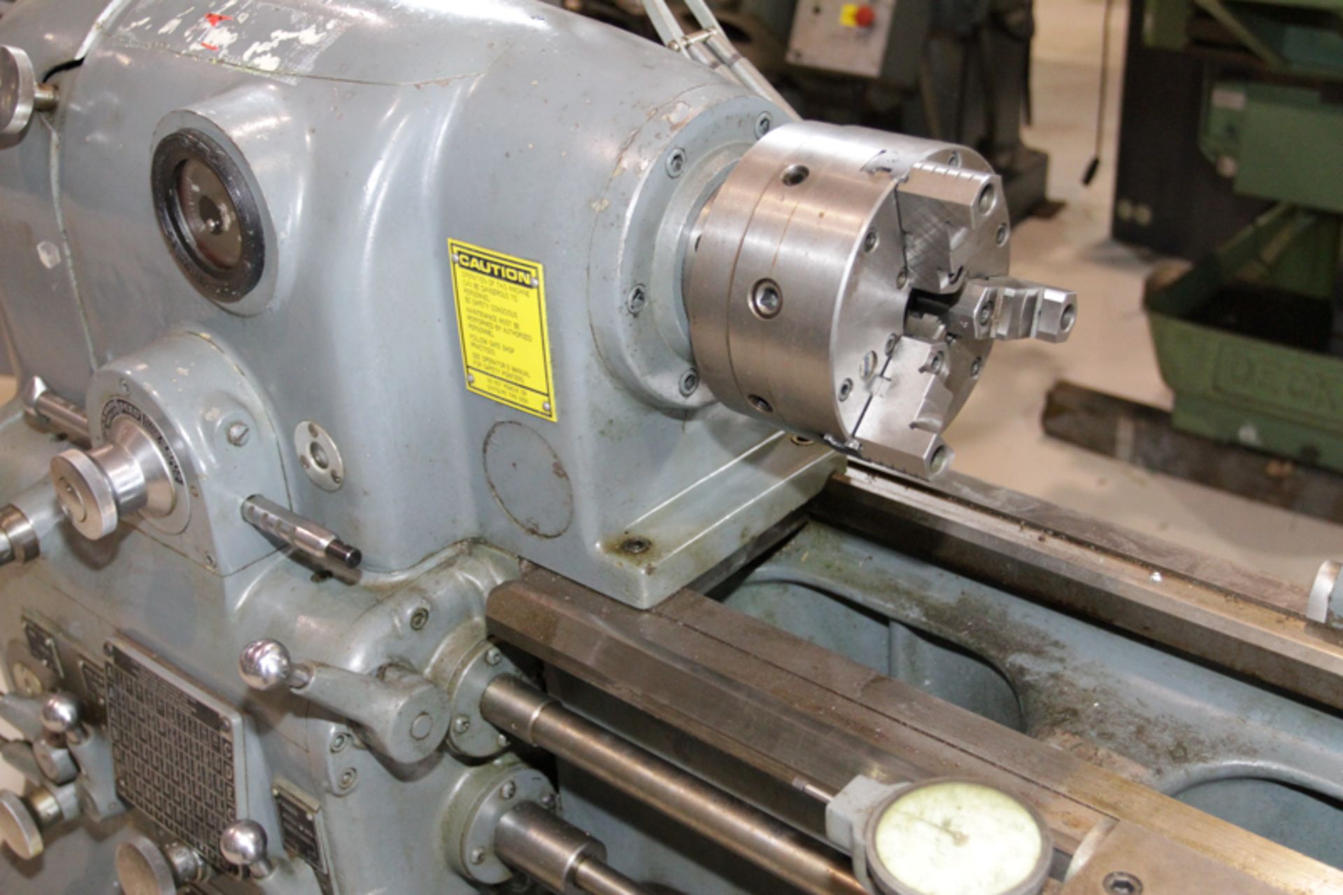 MONARCH TOOLROOM LATHE MOD. EE, 12-1/2" X 20", W/ HONING KIT, COLLETS, 8" 4-JAW CHUCK, 8" 3-JAW - Image 3 of 10