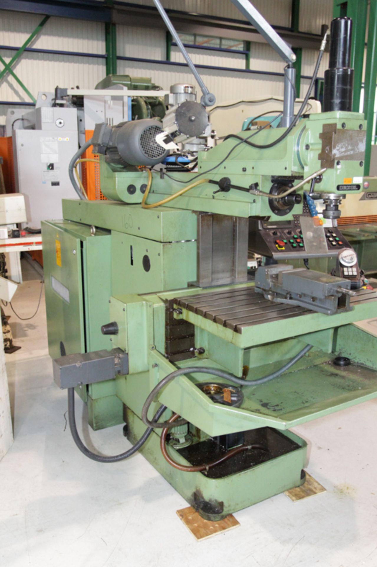 DECKEL CNC MILLING MACHINE MOD FP-4A, 18" X 32" TABLE, GRUNDING CNC CONTROL, W/ ASSORTED TOOL - Image 14 of 14