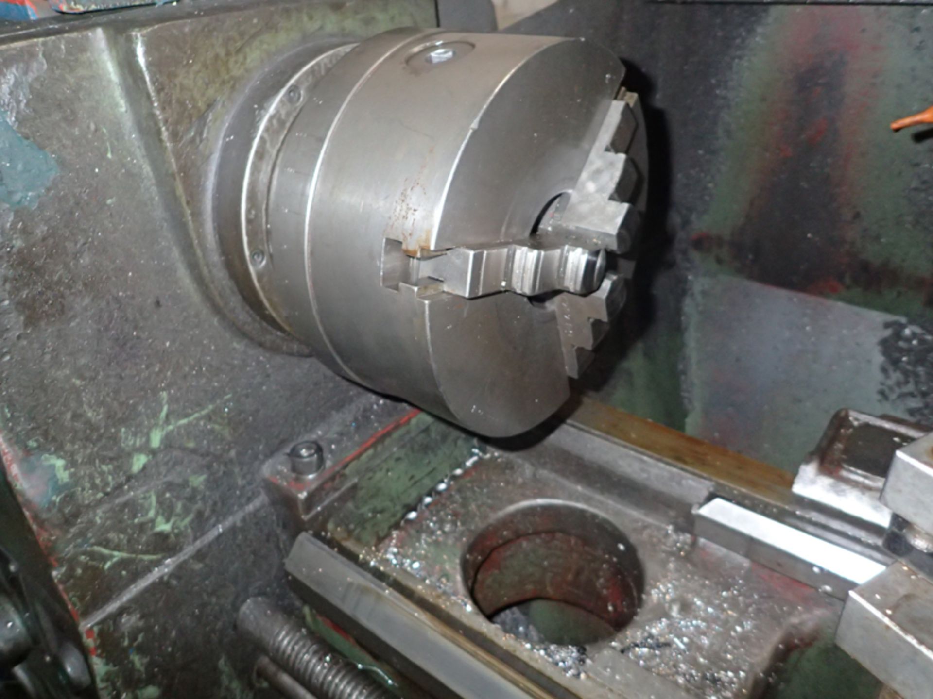 CHINGUNG 18 X 70" ENGINE LATHE, 9" 3-JAW CHUCK, 4-WAY TOOLPOST, CAMLOCK SPINDLE, 9" 4-JAW CHUCK, - Image 3 of 5