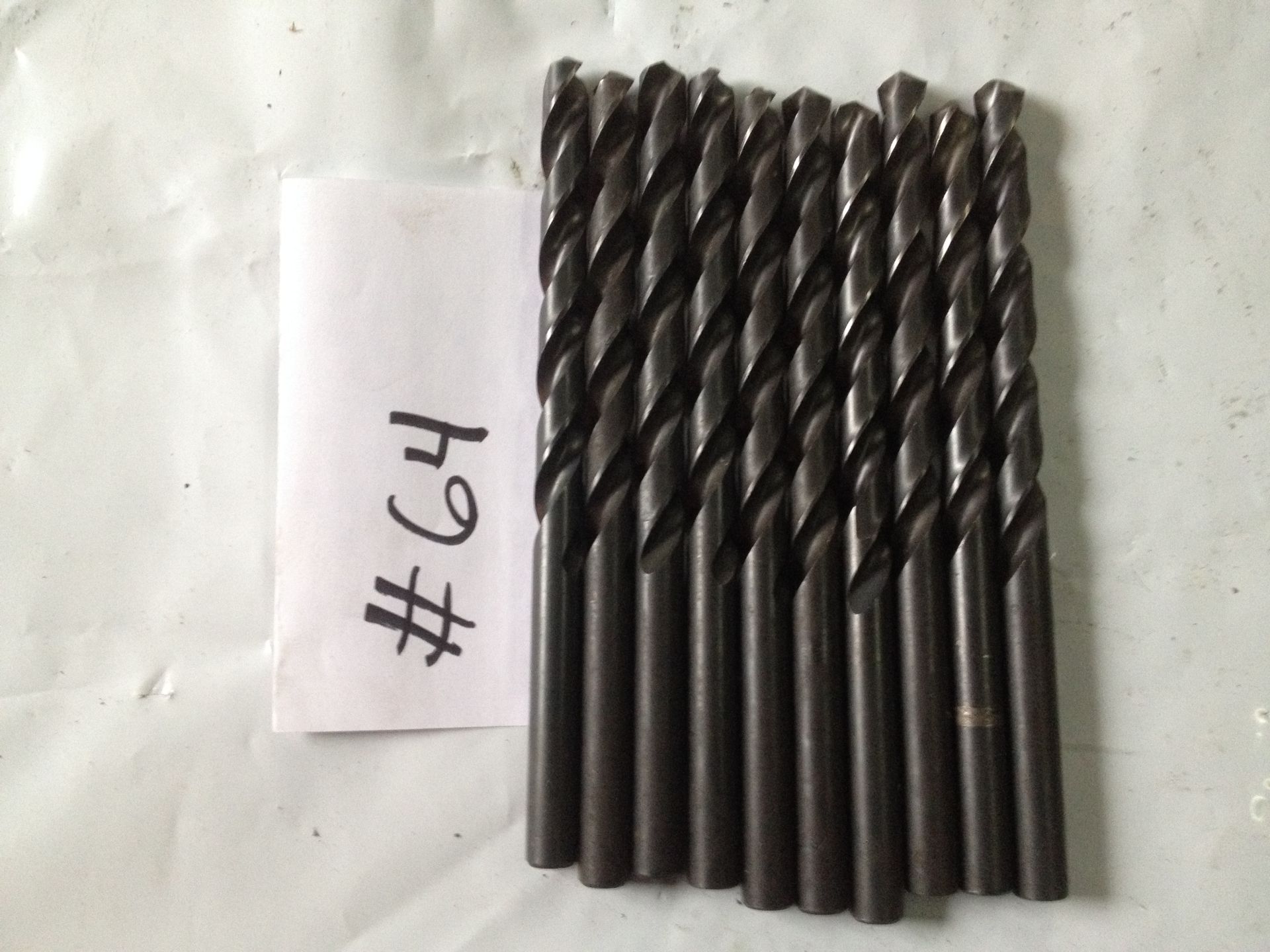 (10) DRILLS 1/2" DIA  8" LONG