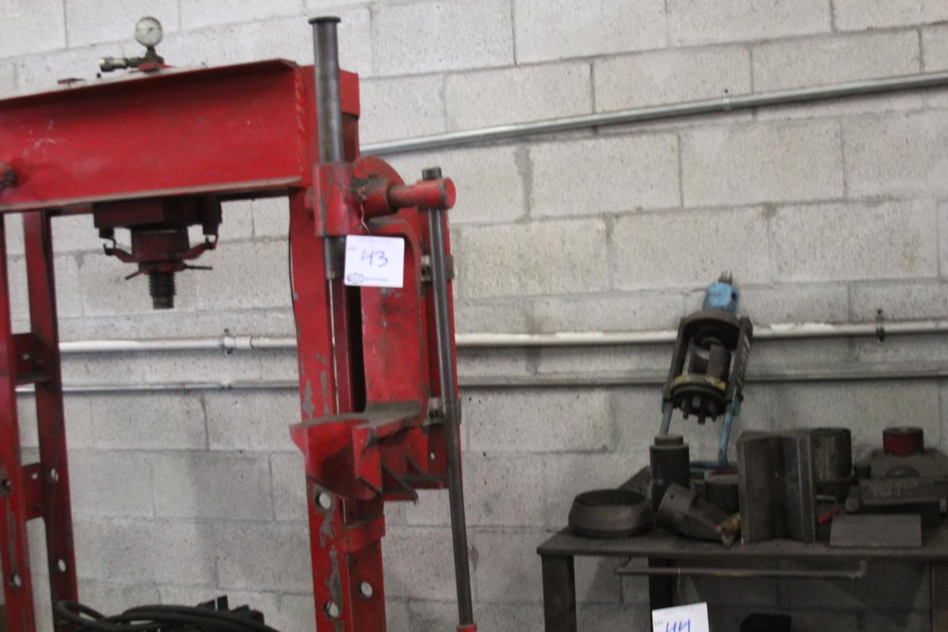 Lempco 563-AH 50-Ton Hydraulic Shop Press w/ Arbor Press Attachment 36x12x76"H(approx Overall) - Image 2 of 4