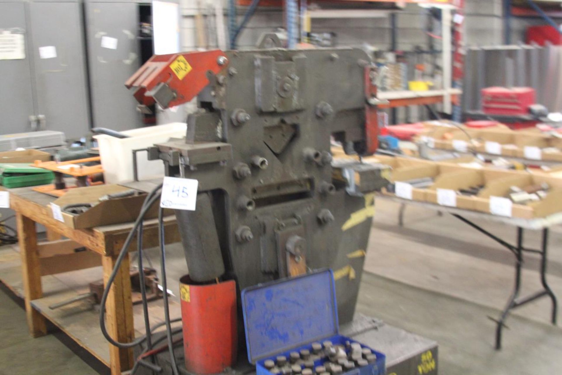 Edwards Jaws IV 50 Ton Hydraulic Ironworker w/ Punches - Image 5 of 7