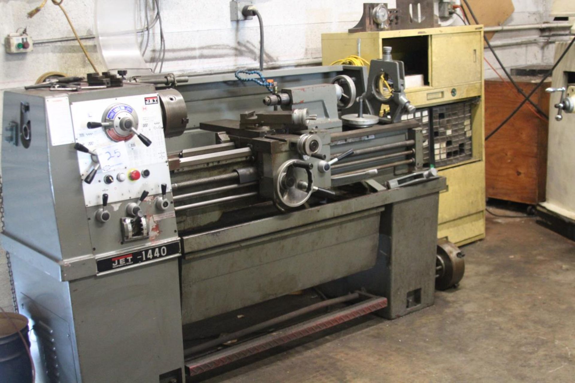 Jet 1440 Gap Bed Engine Lathe (video) D1-5" Camlock Spindle, HTS 1 5/8", In/mm Threading and