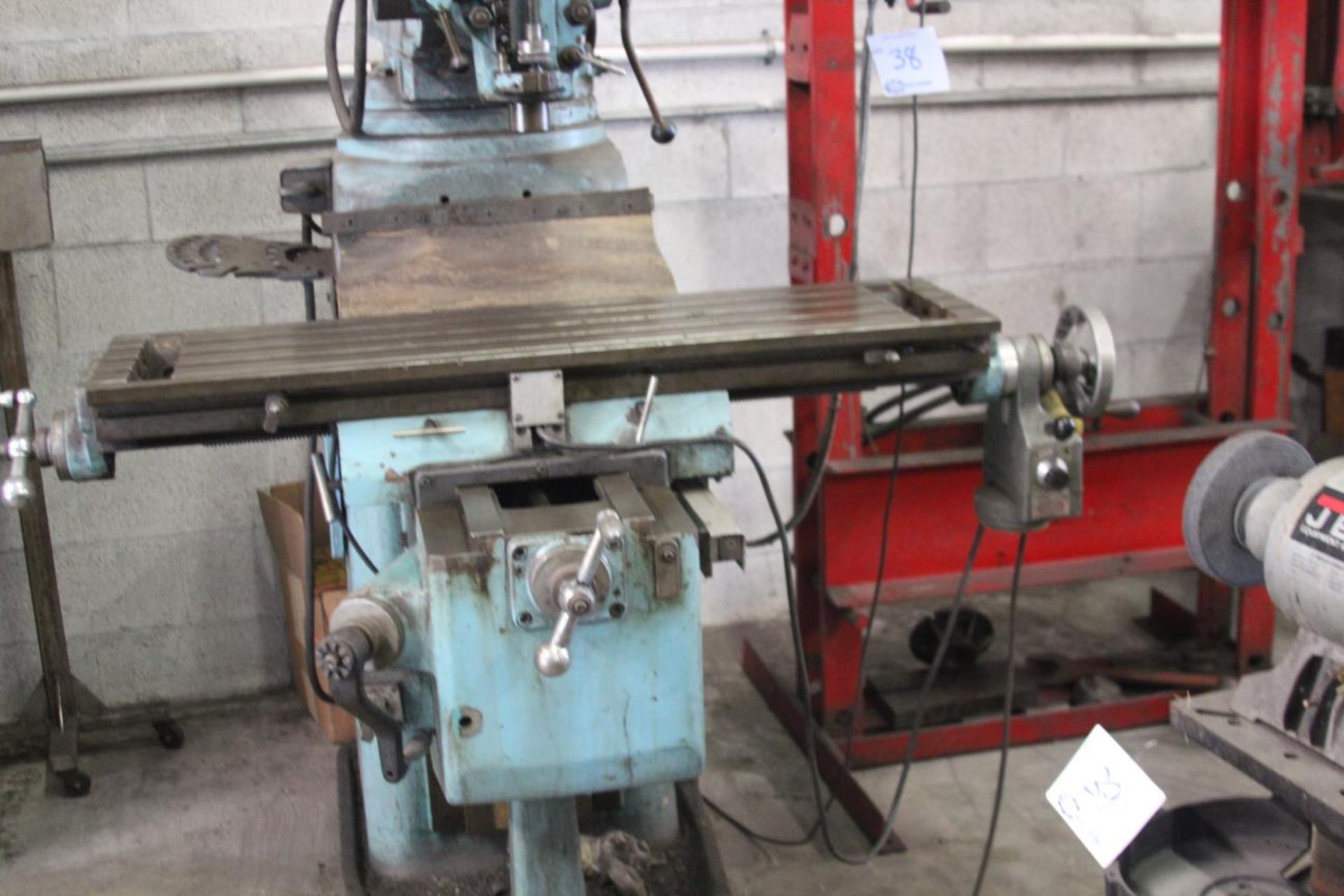 Hurco SM1 Vertical Milling Machine  R8 Spindle, 60-4000 RPM, 12 x 42" Table,  Includes Unique DRO, - Image 4 of 6