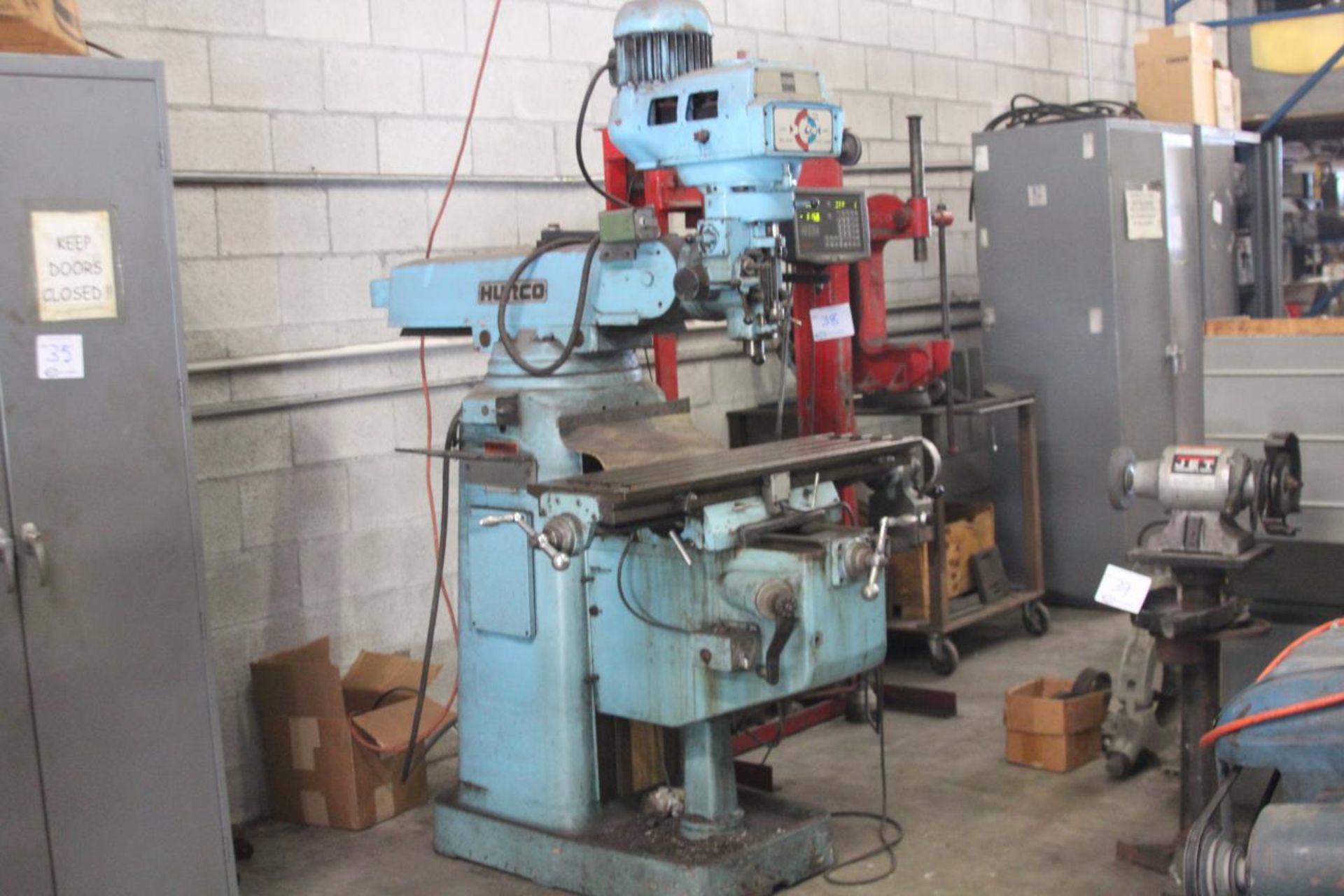 Hurco SM1 Vertical Milling Machine  R8 Spindle, 60-4000 RPM, 12 x 42" Table,  Includes Unique DRO,