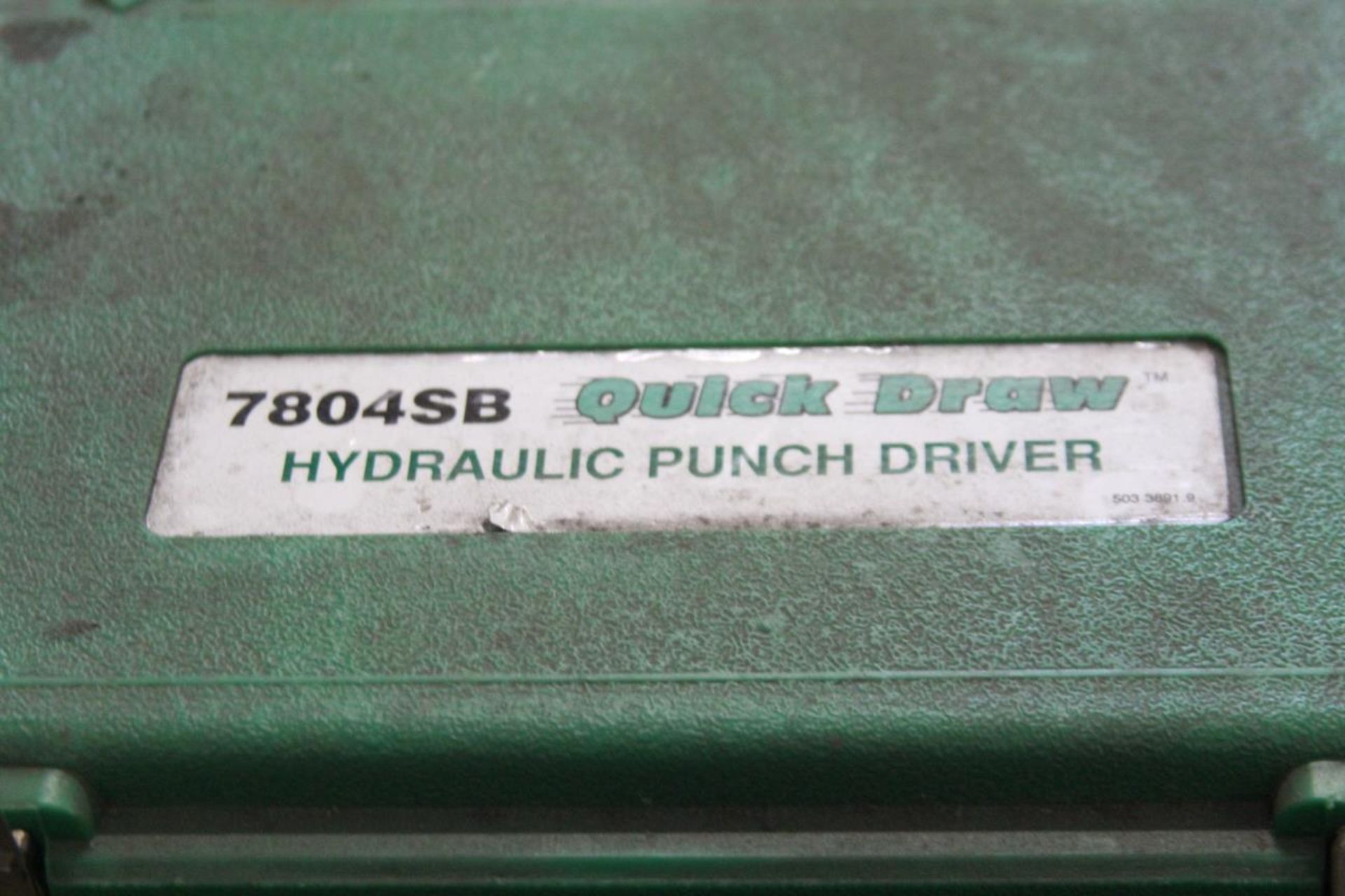 Greenlee 7804SB "Quickdraw" Hydraulic Punch Driver - Image 3 of 3