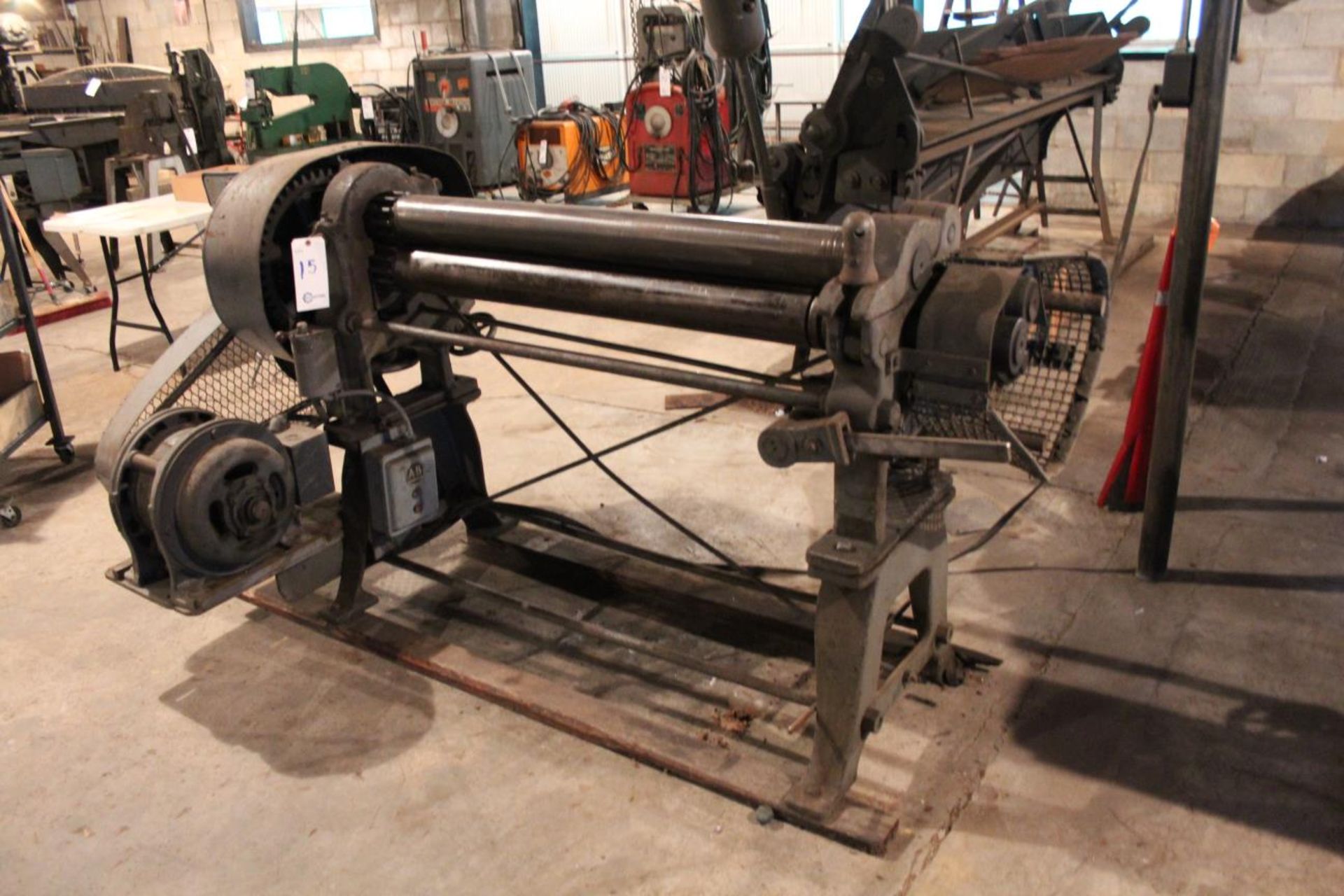 Hendley Whittemore 44" Initial Type Bending Roller  5 HP 110/220  1ph - Image 2 of 6