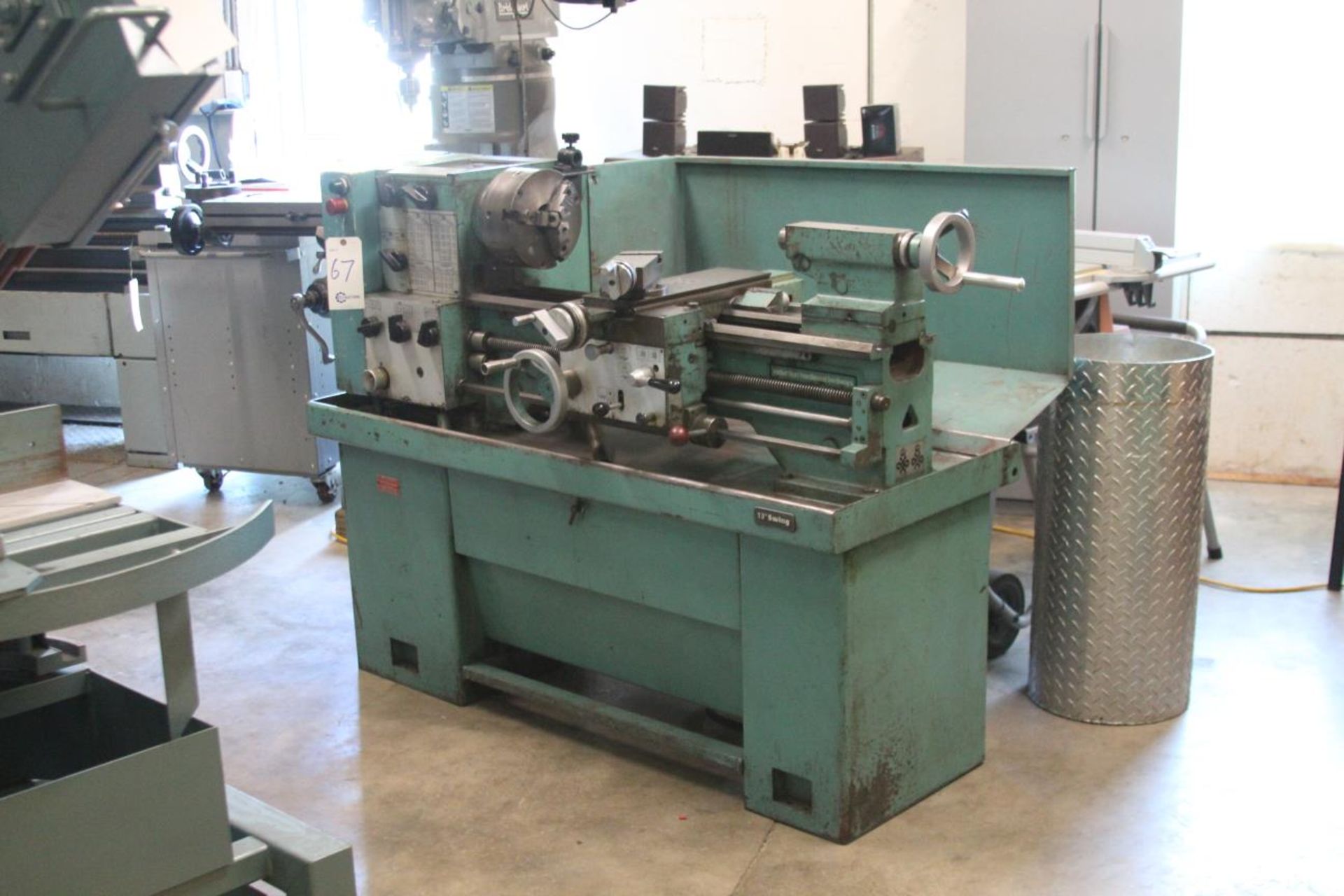 Harrison M-300 Engine Lathe 13" X 25", Includes 8" Yuasa 3 Jaw Chuck & Taper Attachment