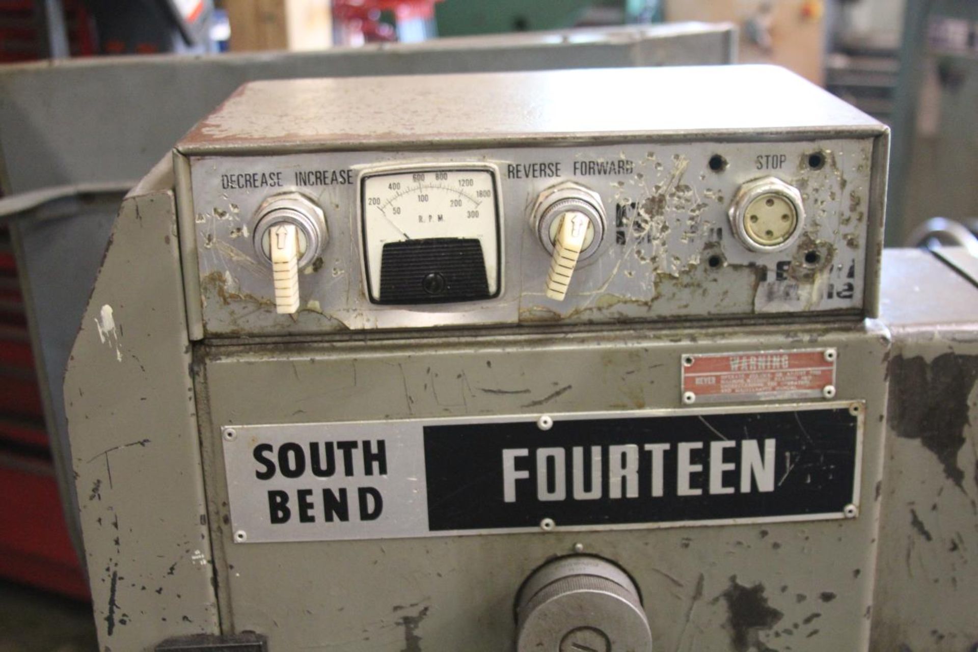 South Bend Lathe  "Fourteen" Variable Speed Lathe (video)14" x 30" Capacity, 50 - 1800 RPM, D1-4" - Image 2 of 8