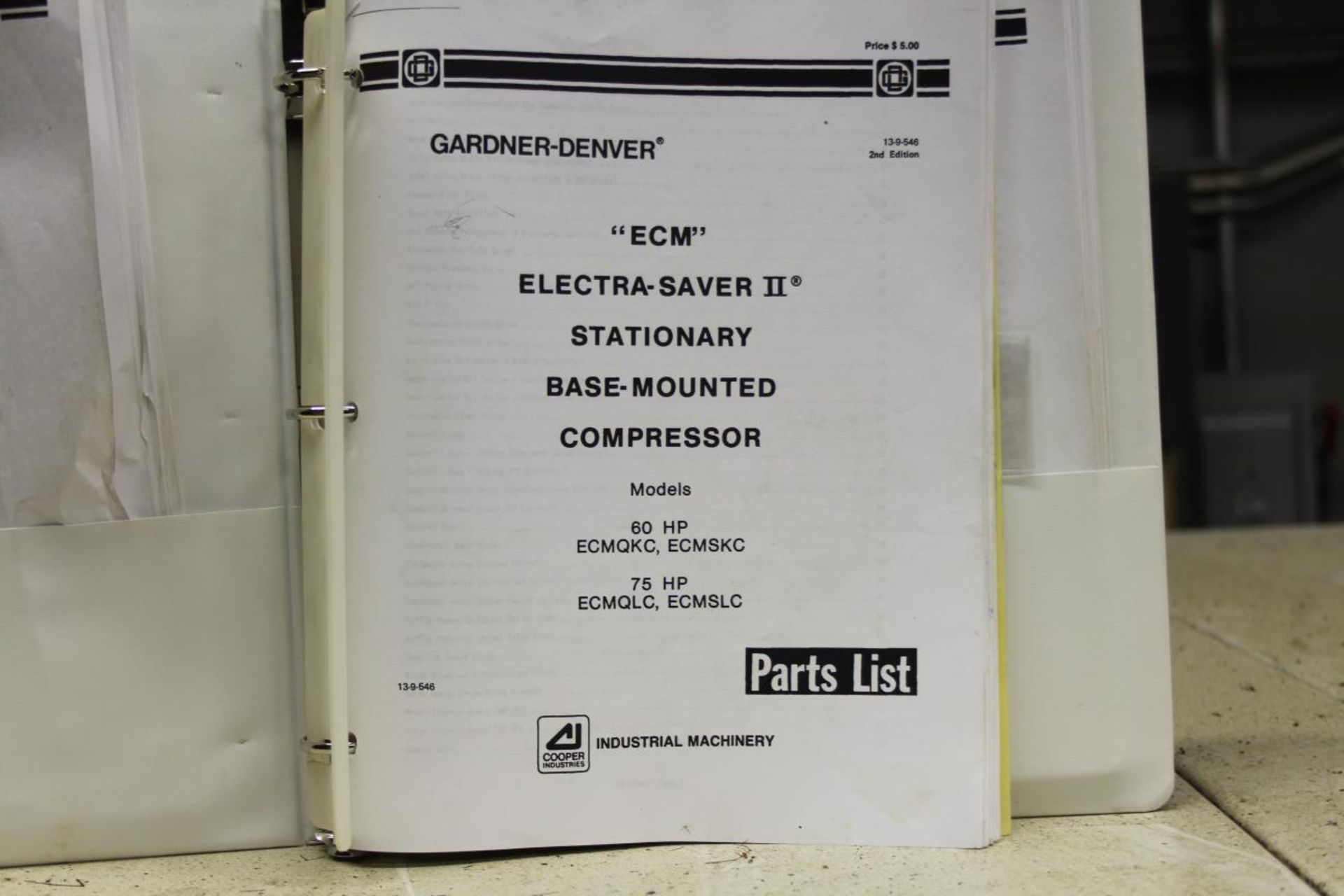 Gardner-Denver Electra-Saver II 50 HP Rotary Screw Air Compressor Model: EBHSJB, Serial B9GECXC, - Image 4 of 11