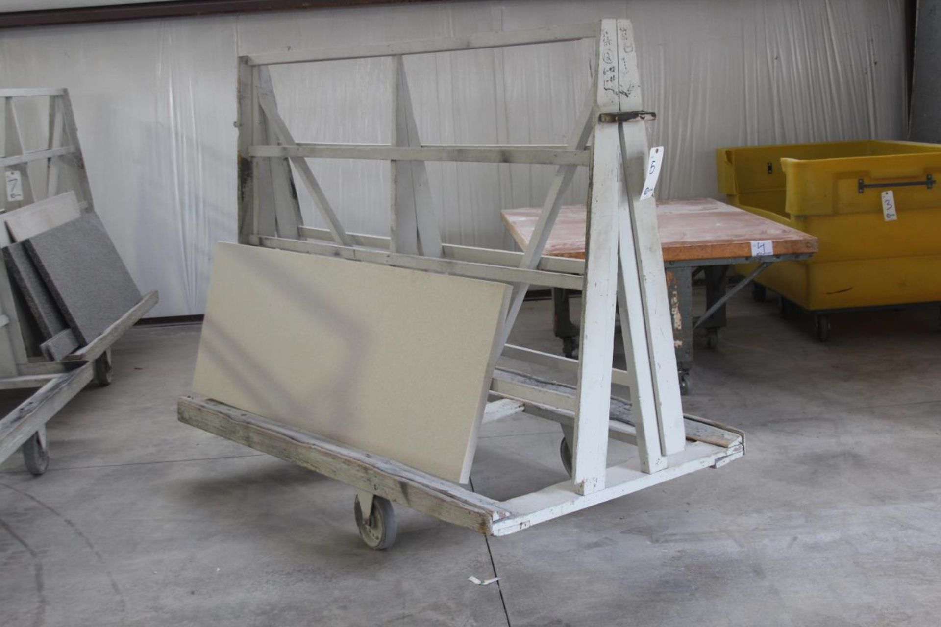 A Frame Cart 86"x45"x67"H W/ solid surface countertop. - Image 2 of 2