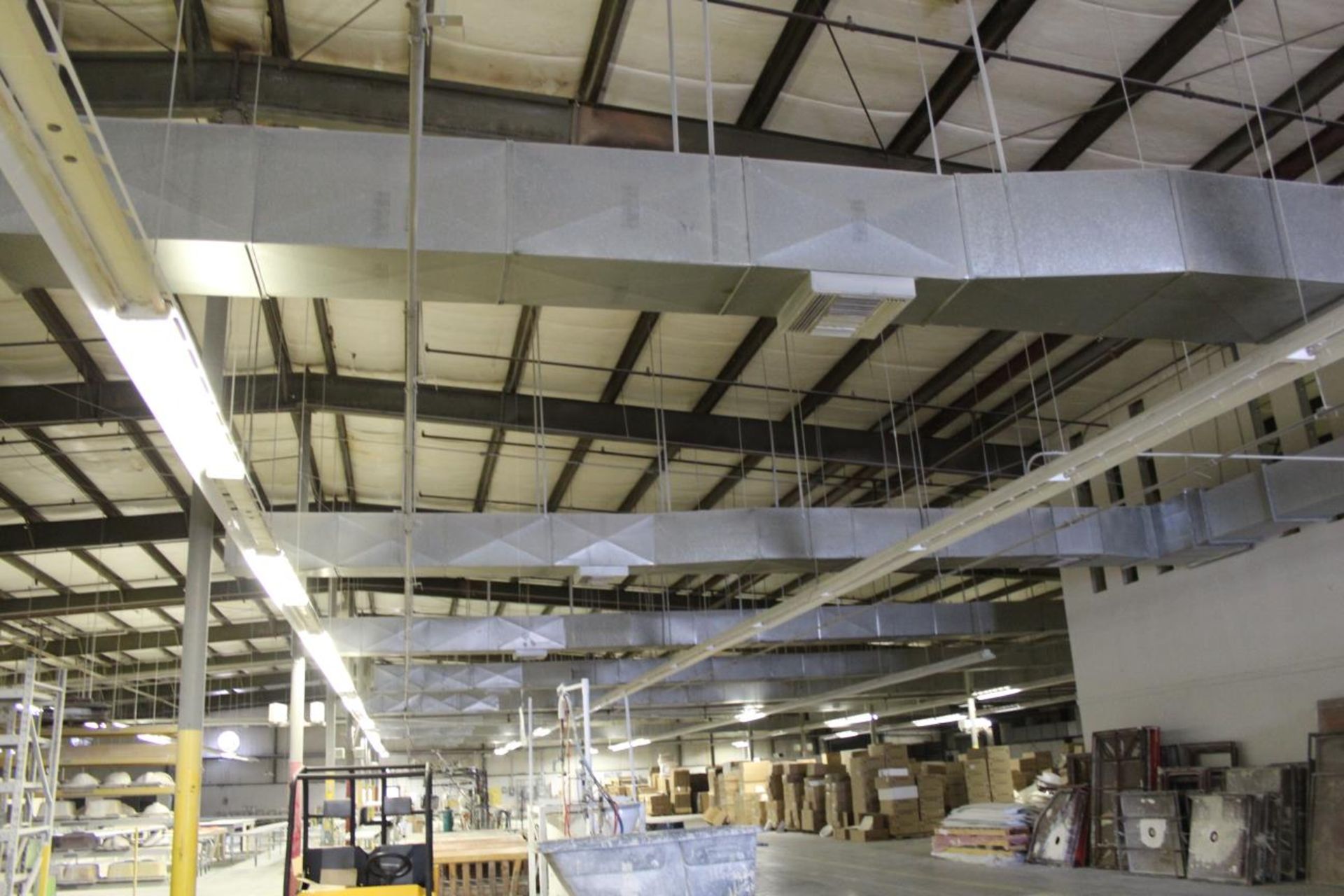 Square Duct Work, All of the sqare duct in the warehouse portion of the building. Office Ducts Are