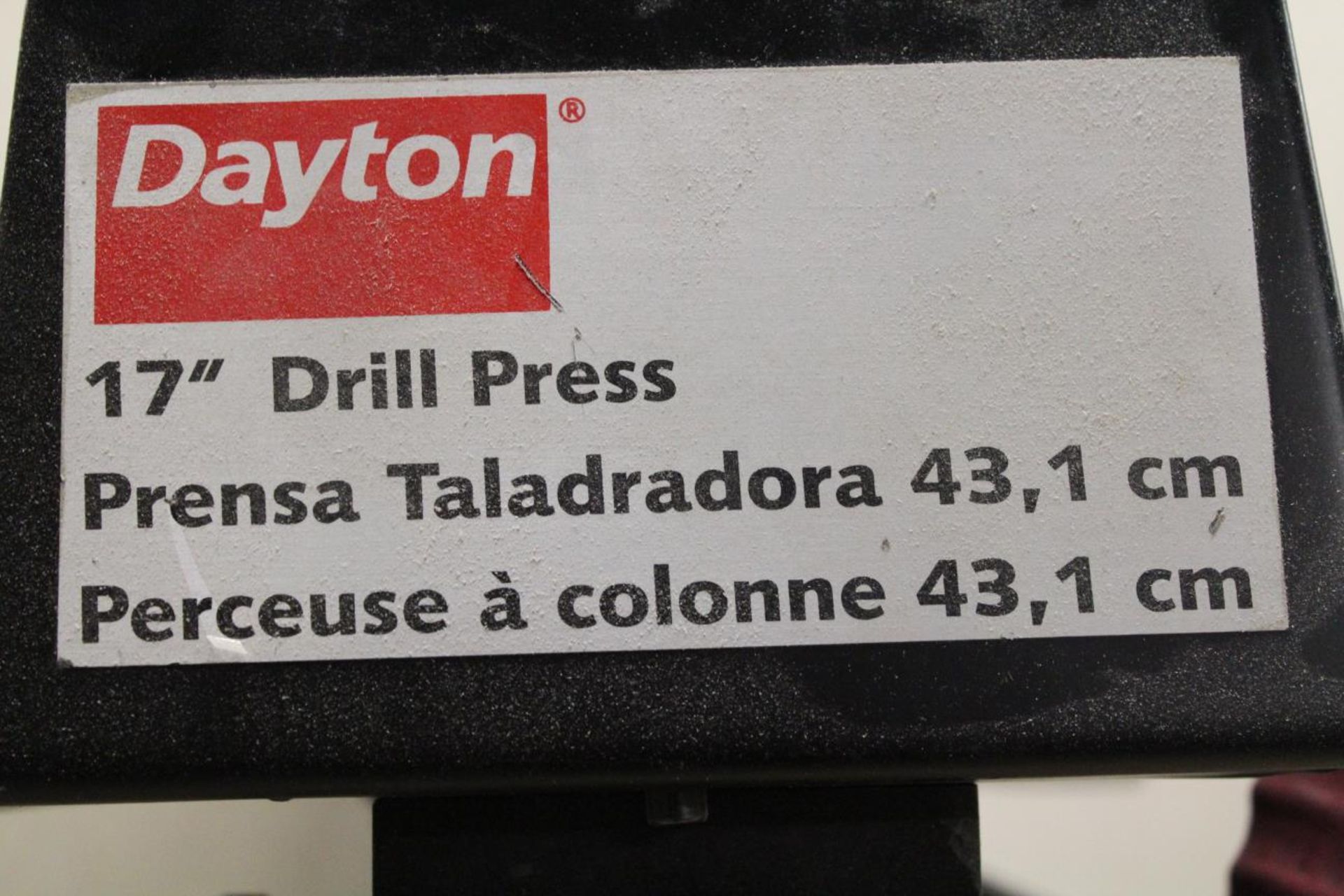 Dayton 3Z918F 17" Drill Press 3/4hp 115v/230/1ph - Image 3 of 5