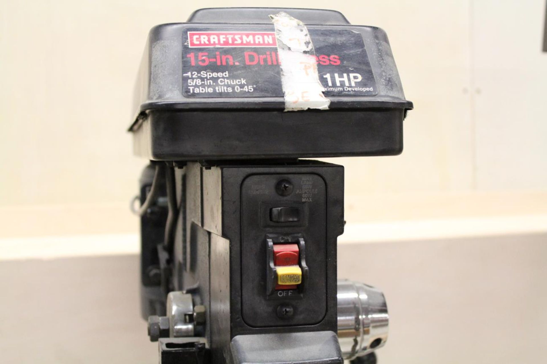 Craftsman Model 137.229150 15" Drill Press (Missing table) 1hp/120v. 250-3100 RPM - Image 3 of 6