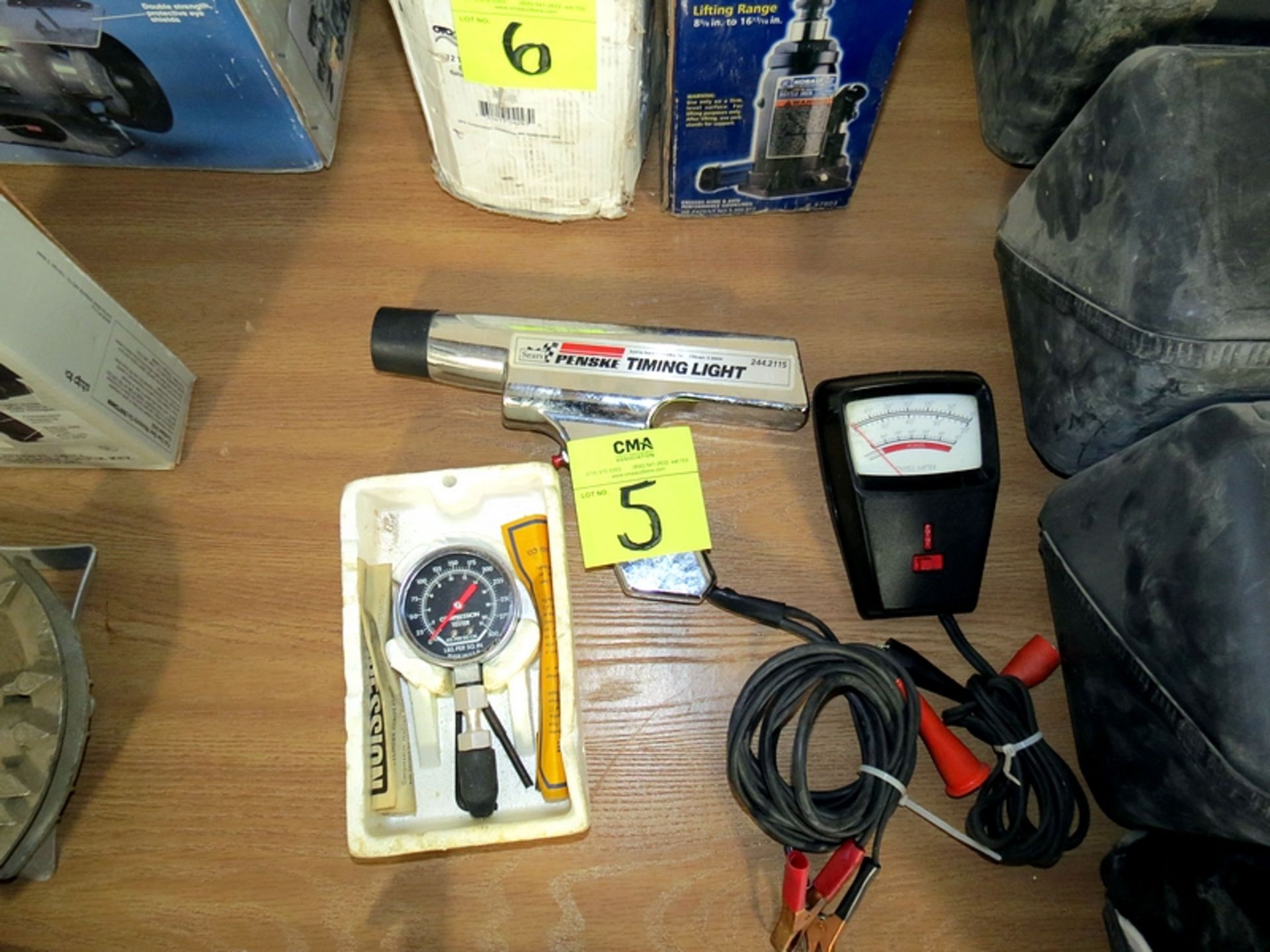 Lot of Penske Timing Light, Compression Tester and Dwell Meter