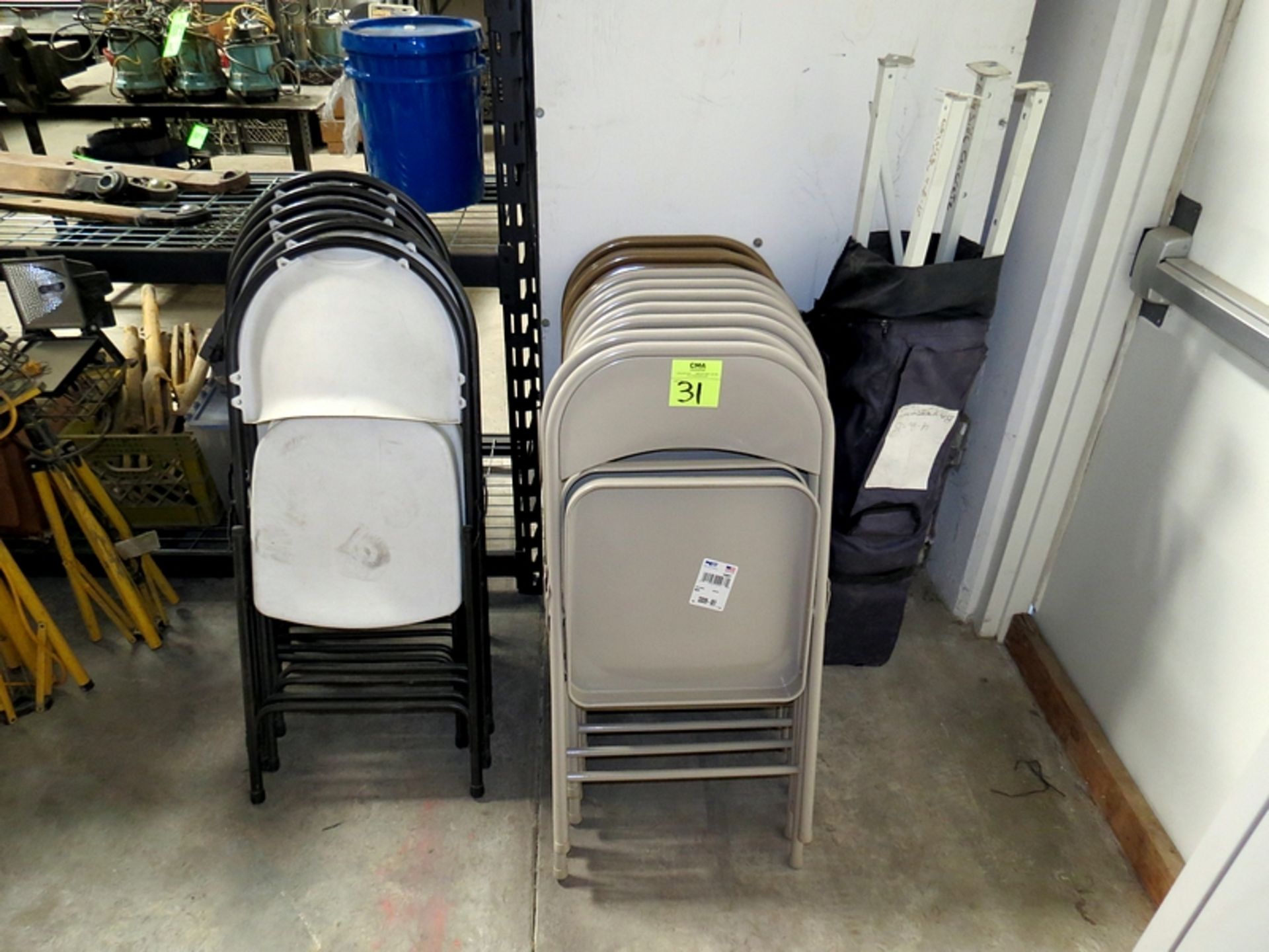 Lot of Pop up and folding Chairs