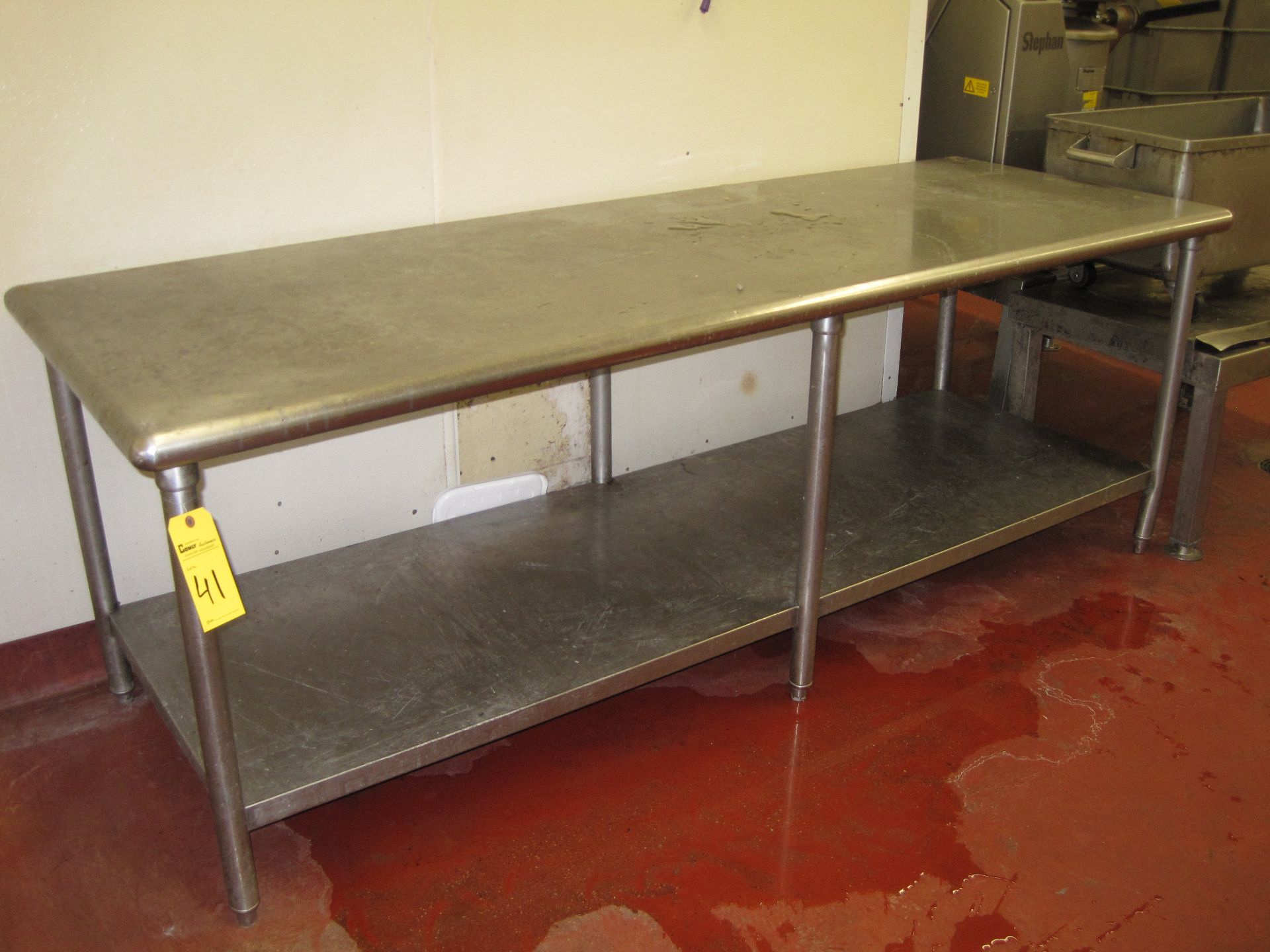 Stainless Steel Prep Table, 6'