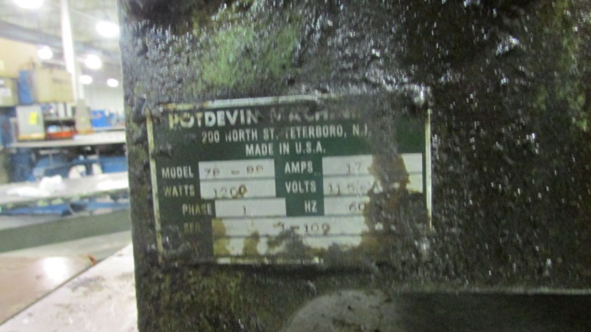 Potdevin Glue Machine, m/n 7B-88 - Image 2 of 2