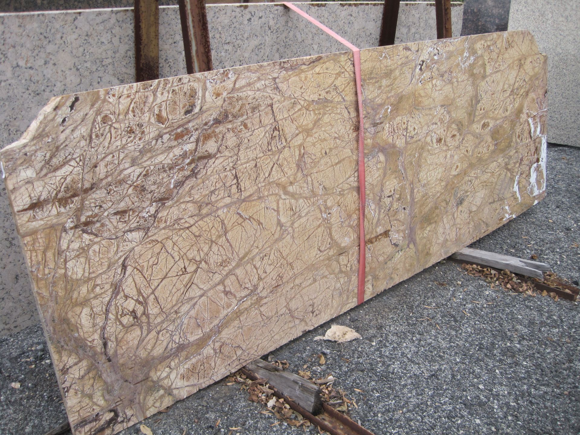 Granite, Brown Rainforest, 113" x 39"