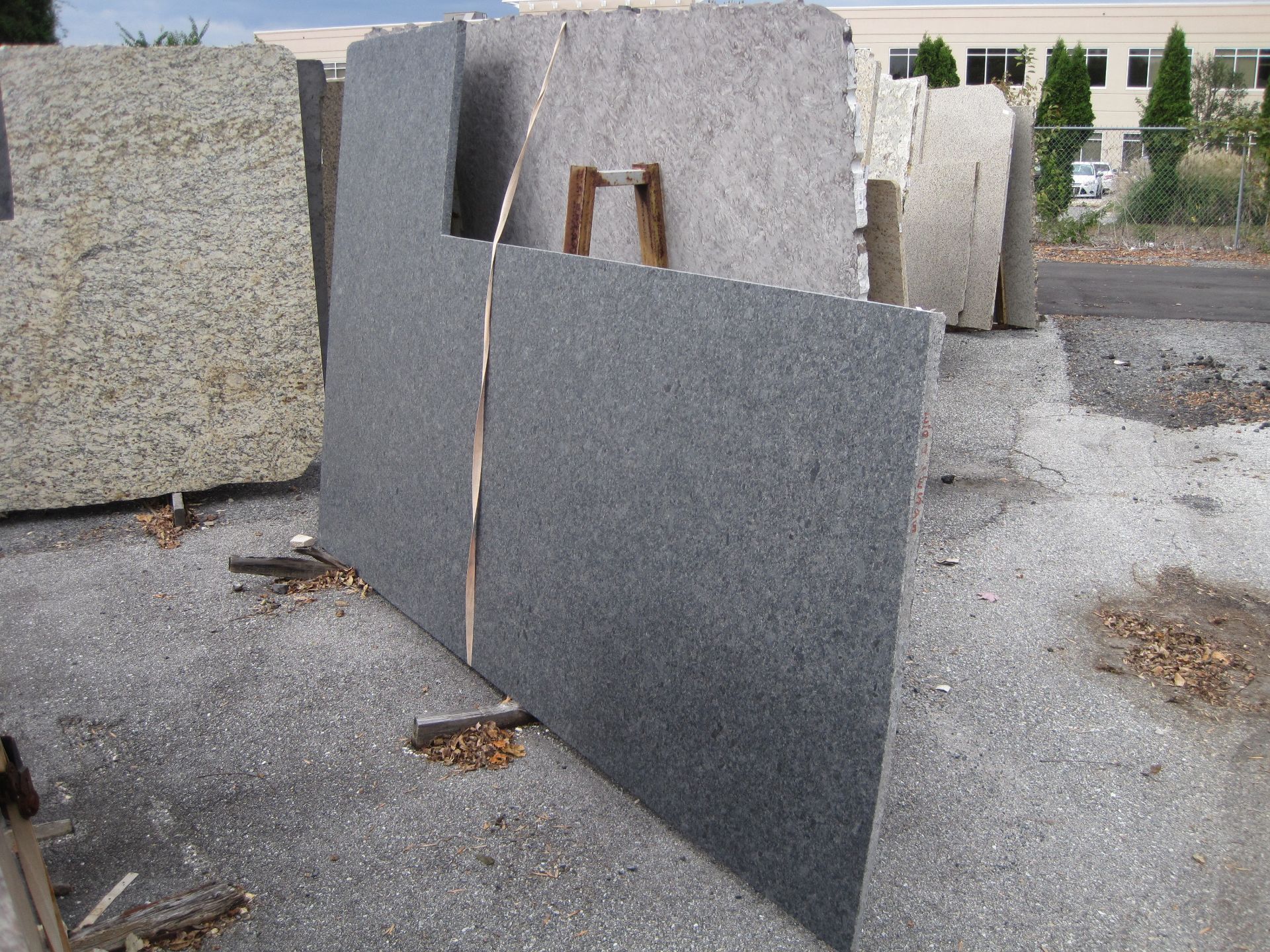 Granite, Steel Grey Leather, 3 cm, 127" x 49"