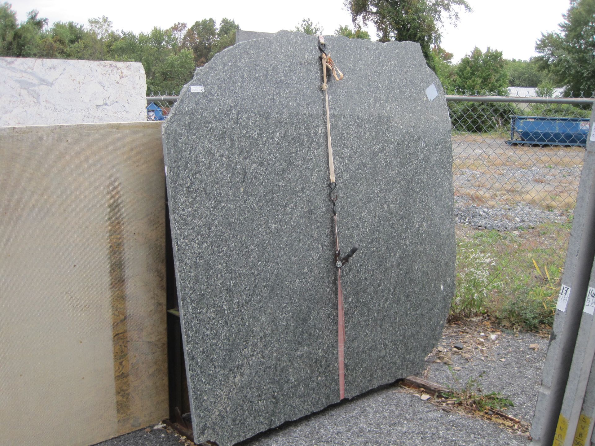 Granite,  Verde Fontaine, 78" x 77"