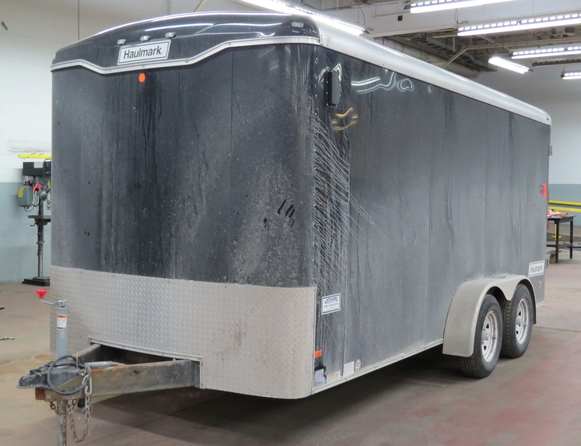 2013 Haulmark model KD7X16WT2 tandem axle enclosed trailer, 7,000 lbs capacity, side & rear doors
