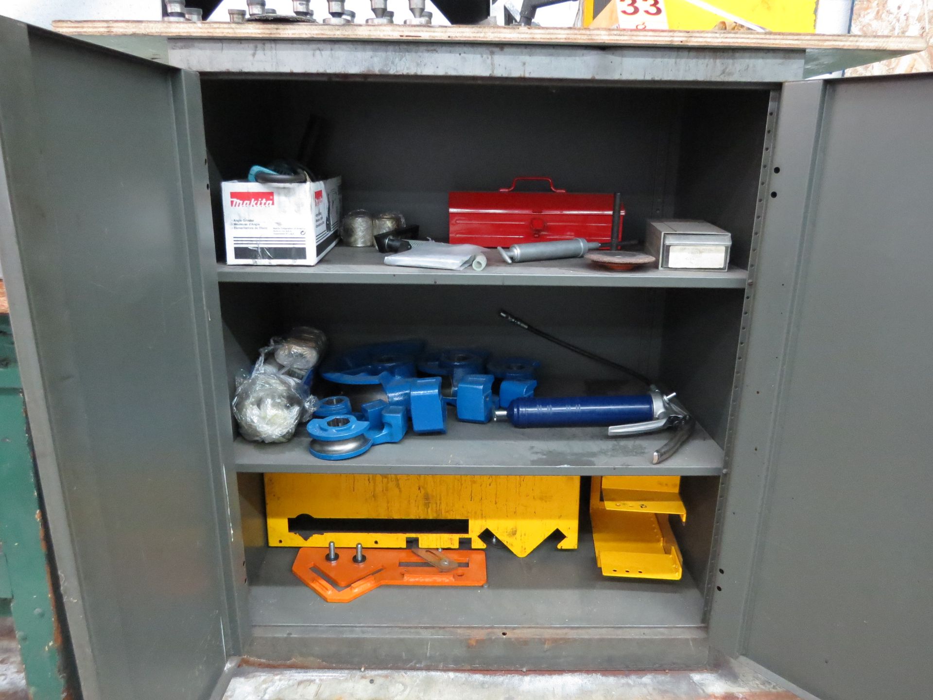 Maco Dies, Punches & Tooling including Cabinet and table for 50 Ton Ironworker - Image 3 of 3